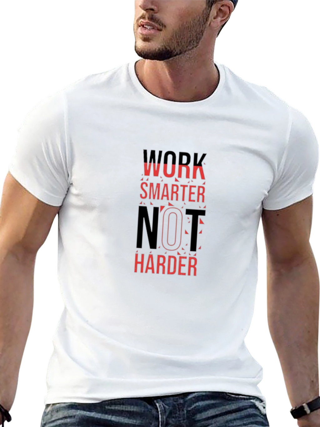 Work Smarter Graphic Tee - Black
