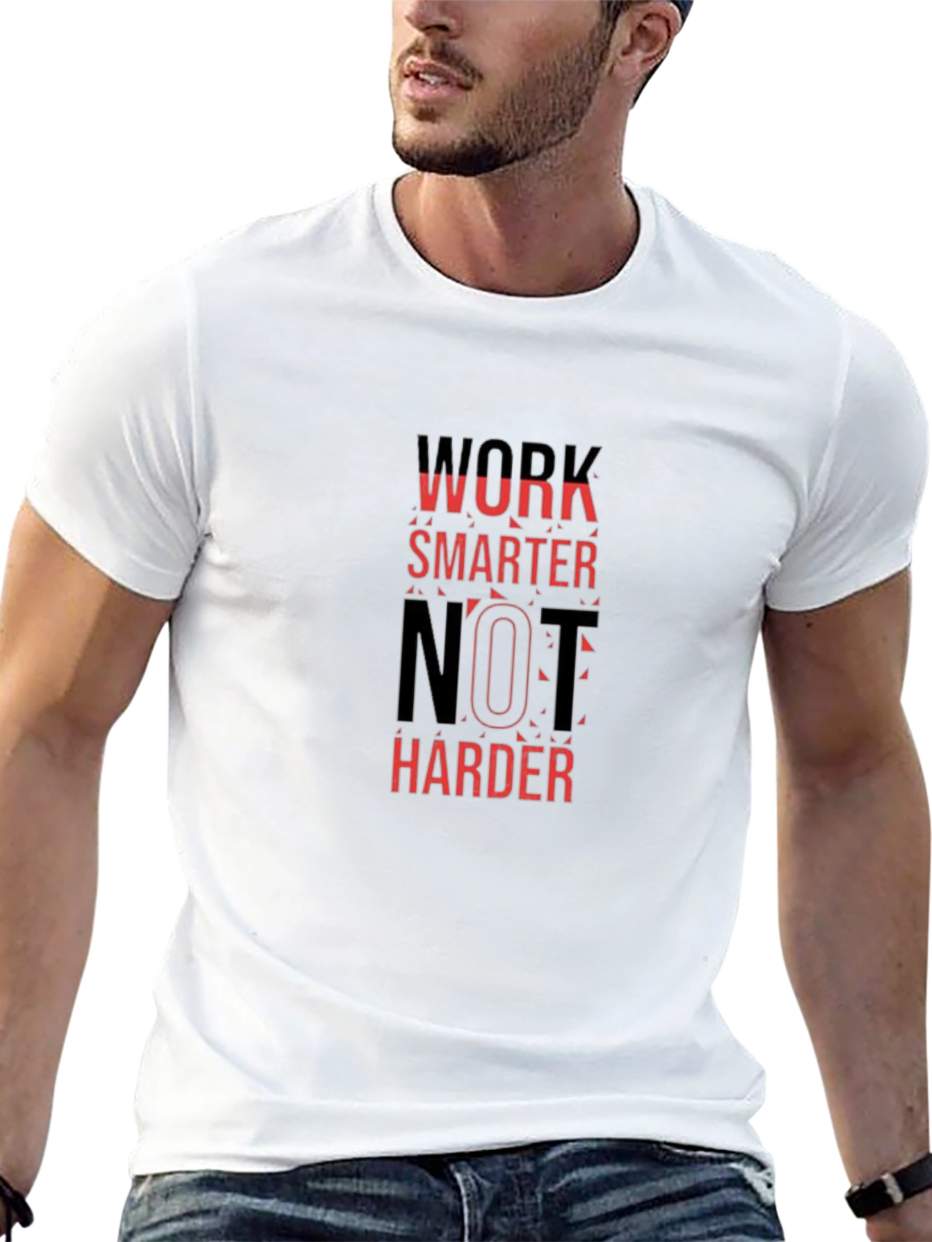 Work Smarter Graphic Tee - Black
