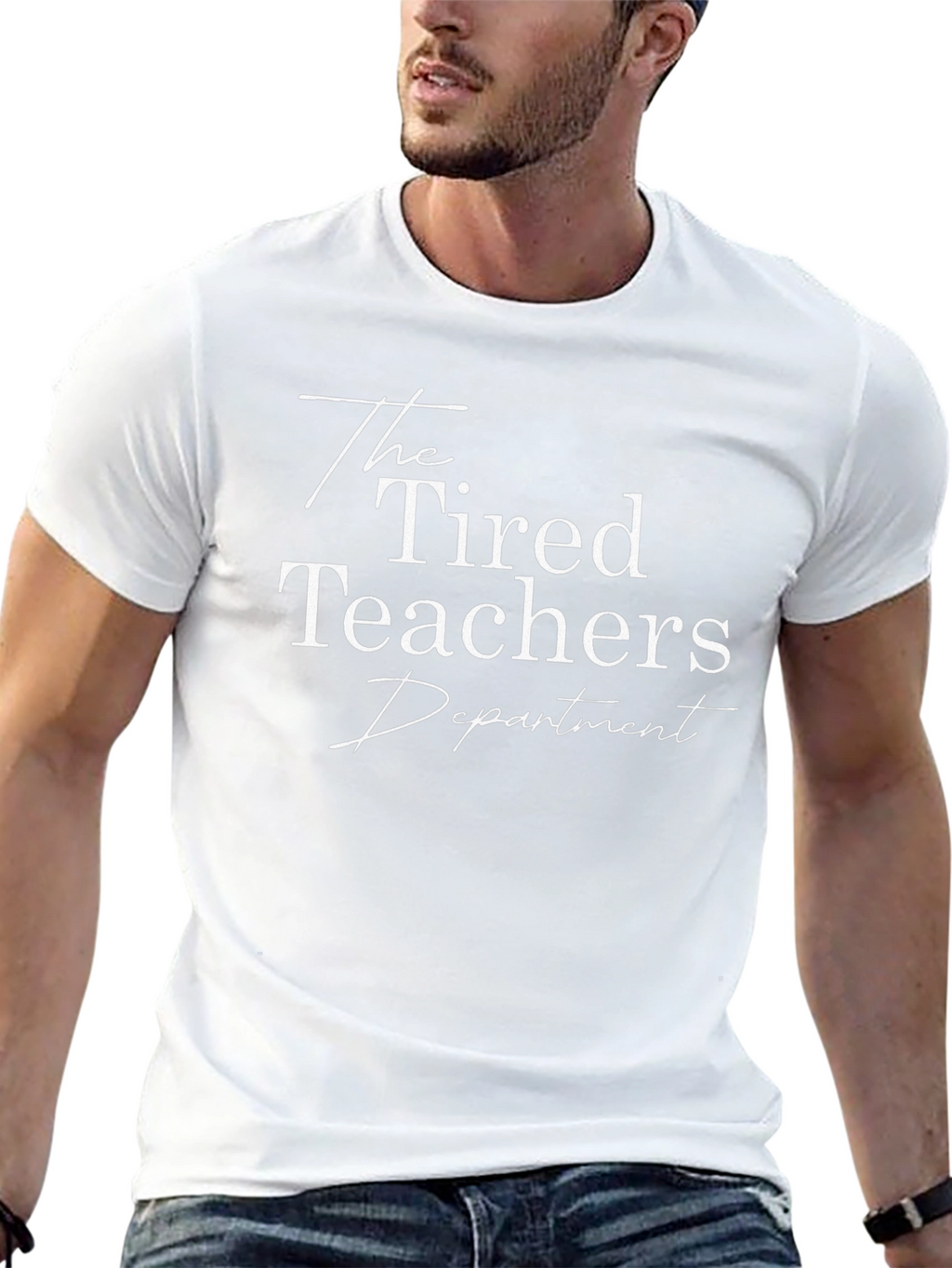 The Tired Teachers Department Black T-Shirt
