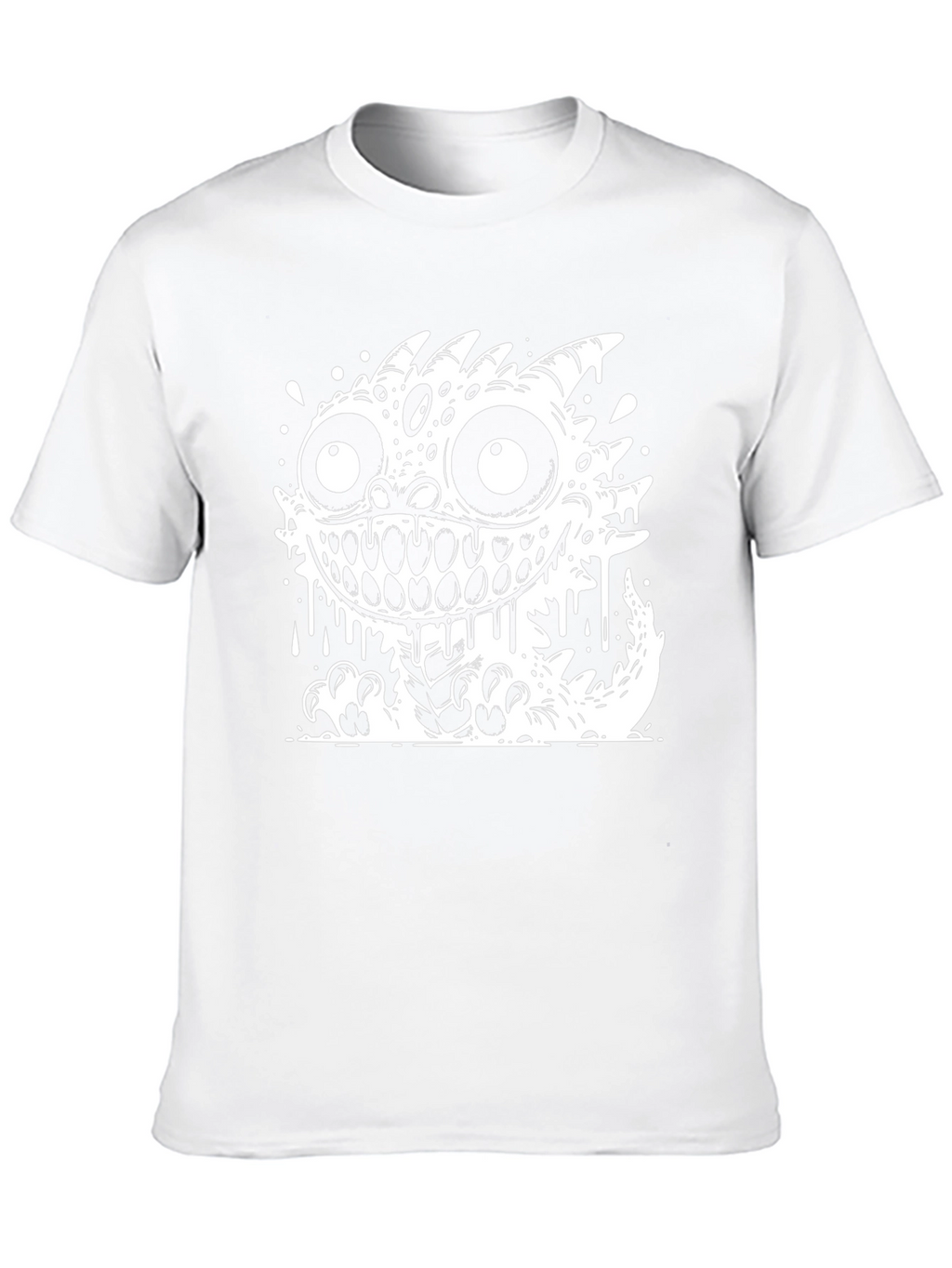 Monster Graphic Print Black T-Shirt