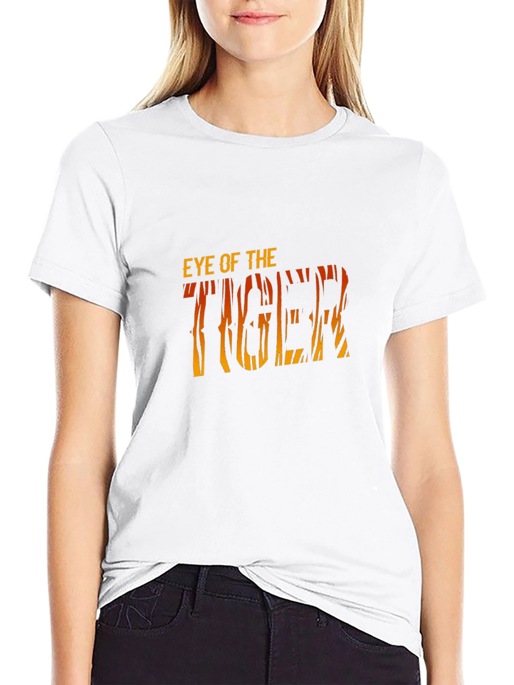 Eye of the Tiger Black Graphic Tee