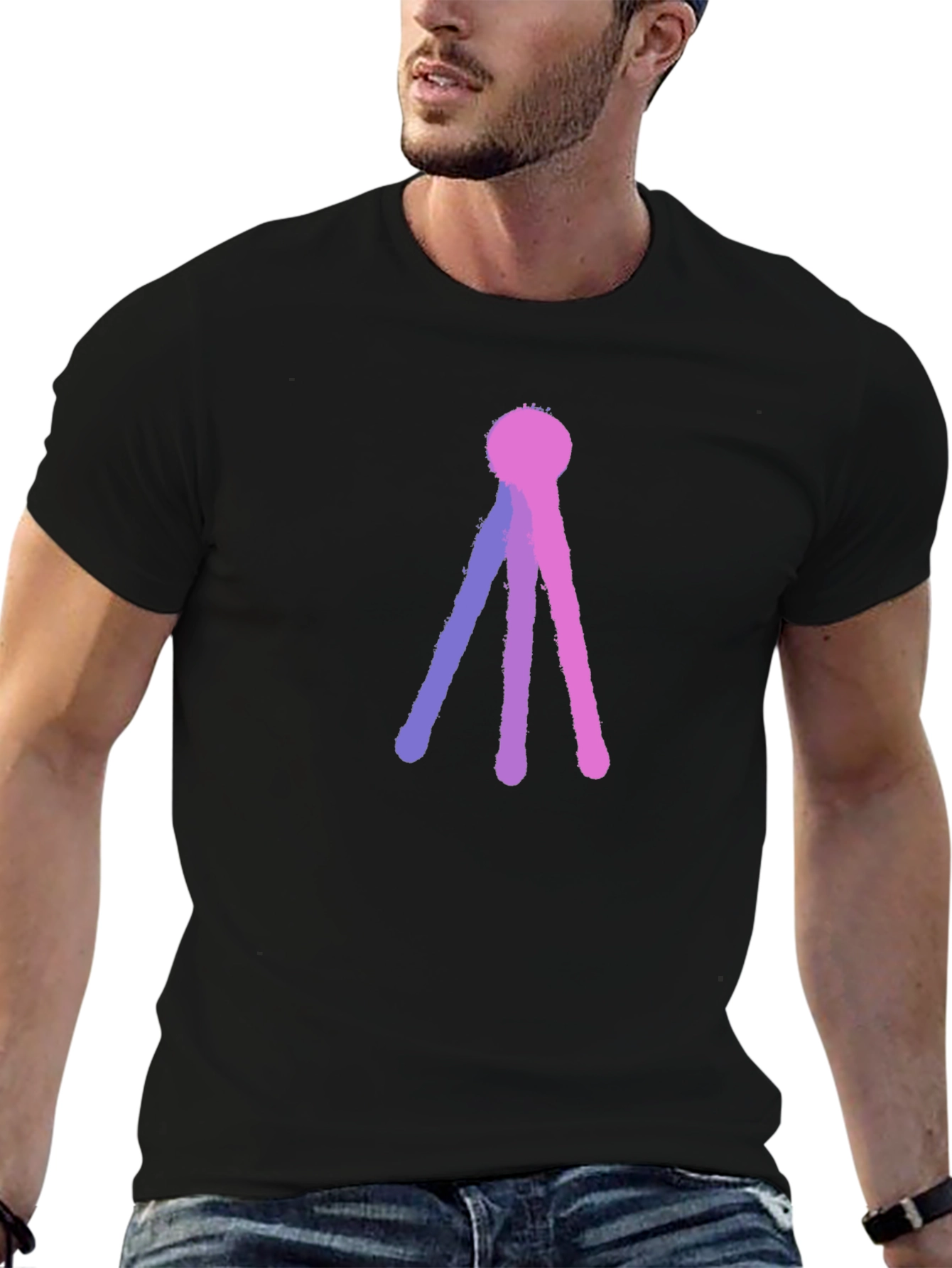 Abstract Tri-Line T-Shirt