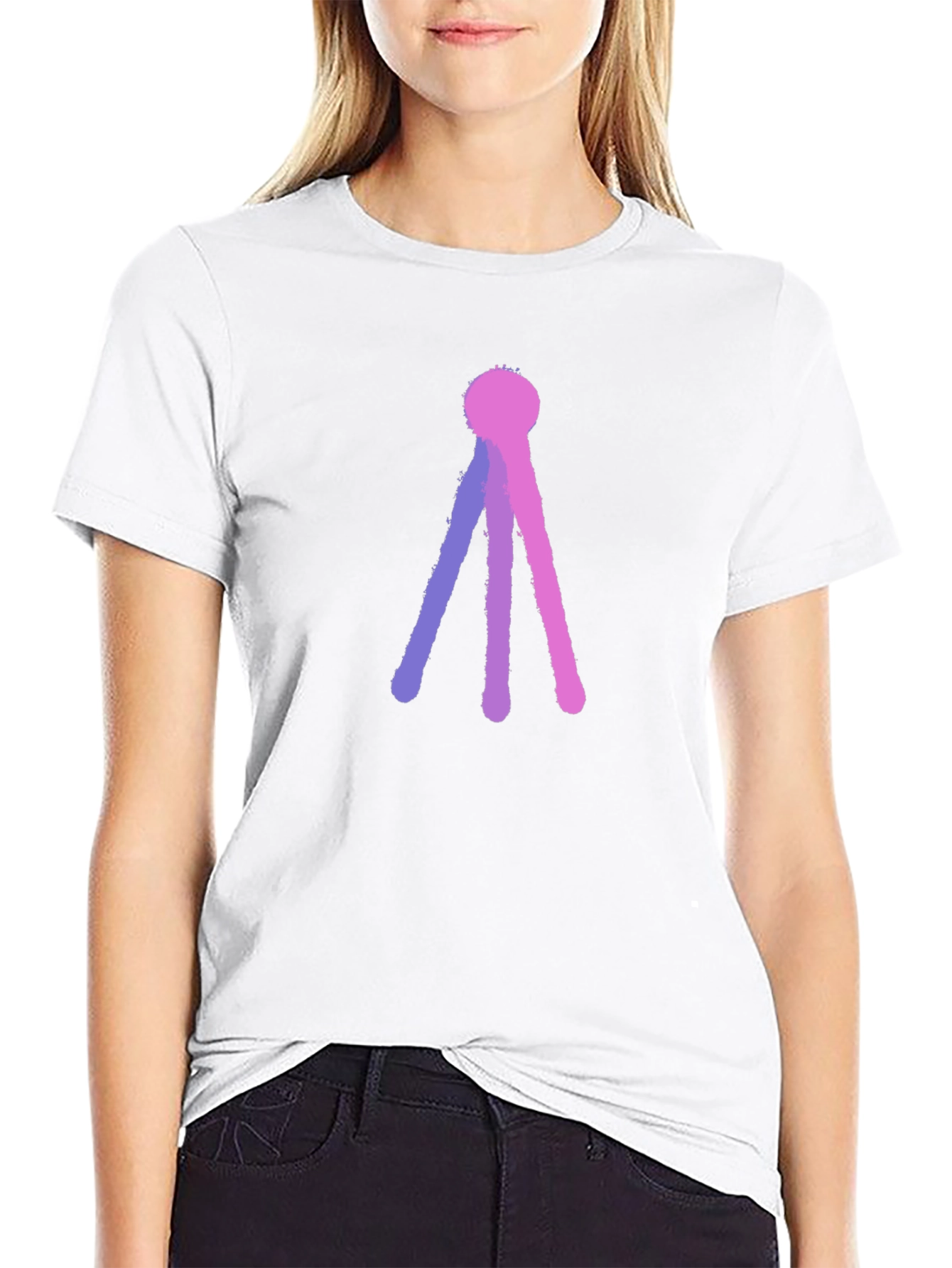 Abstract Tri-Line T-Shirt