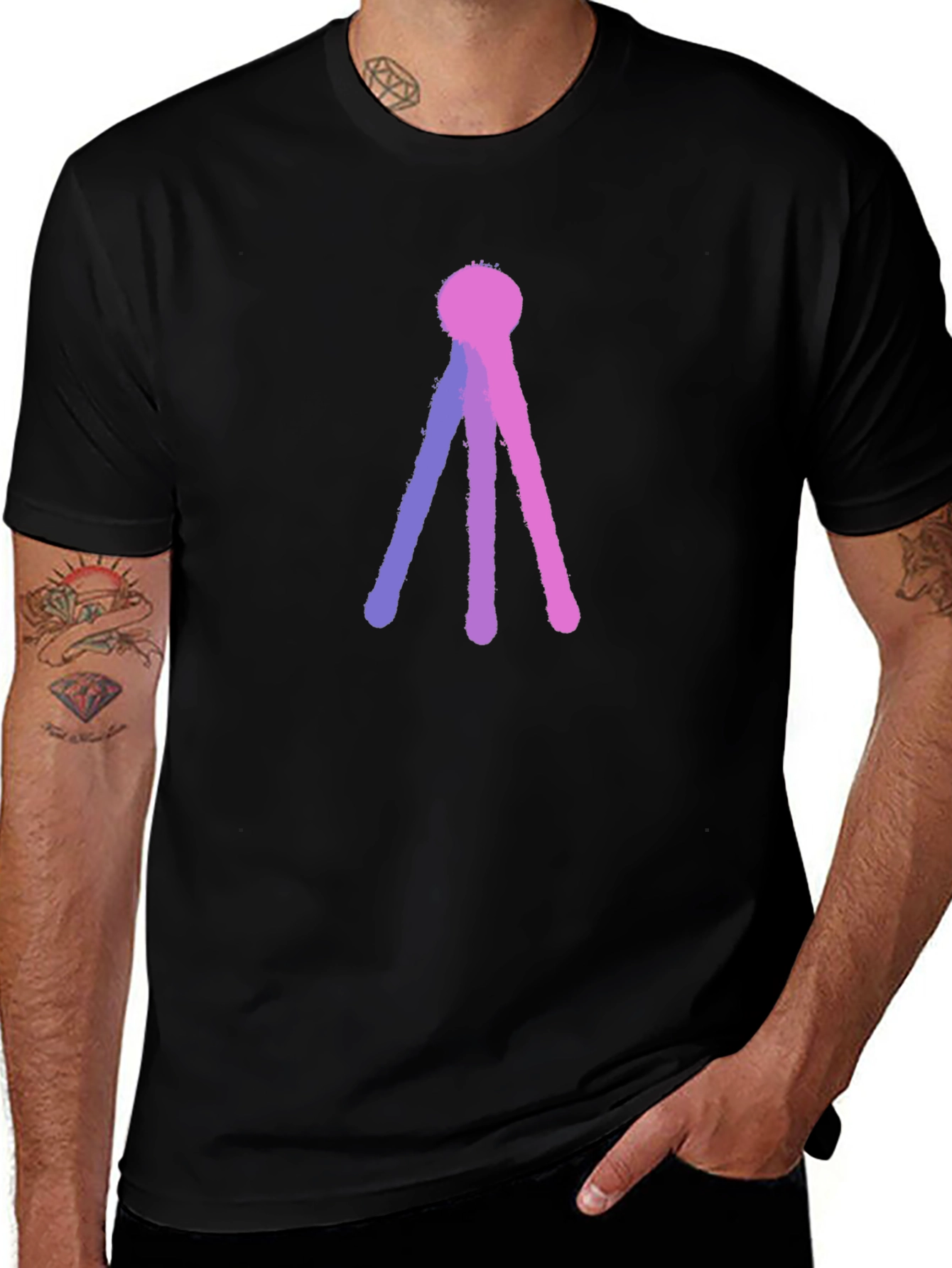 Abstract Tri-Line T-Shirt