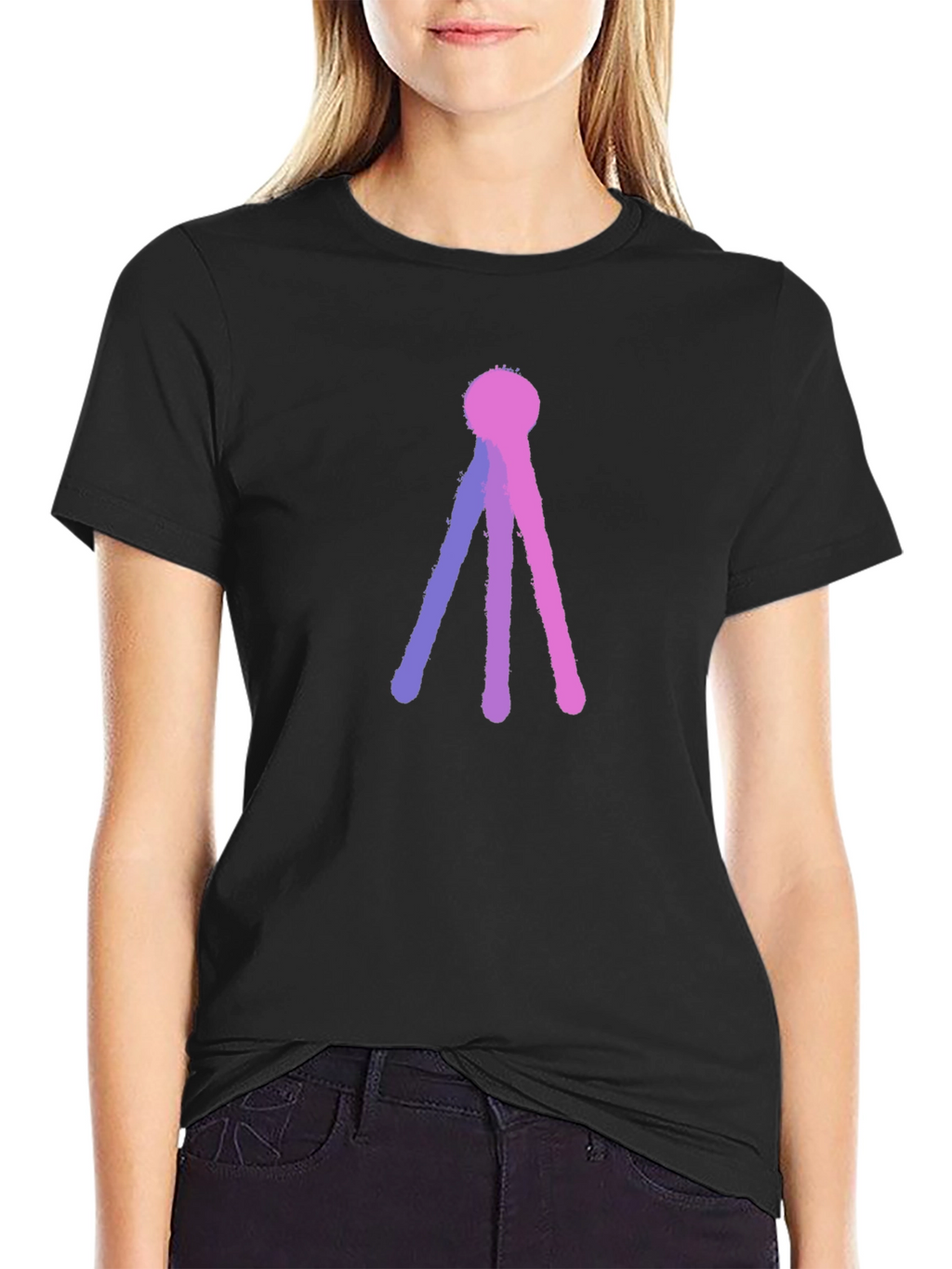 Abstract Tri-Line T-Shirt