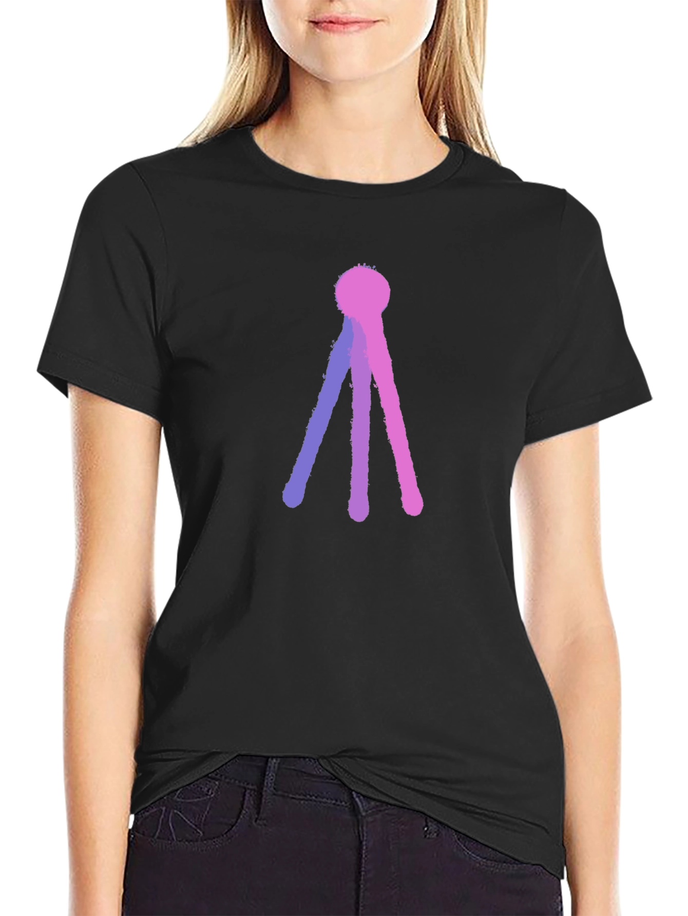 Abstract Tri-Line T-Shirt
