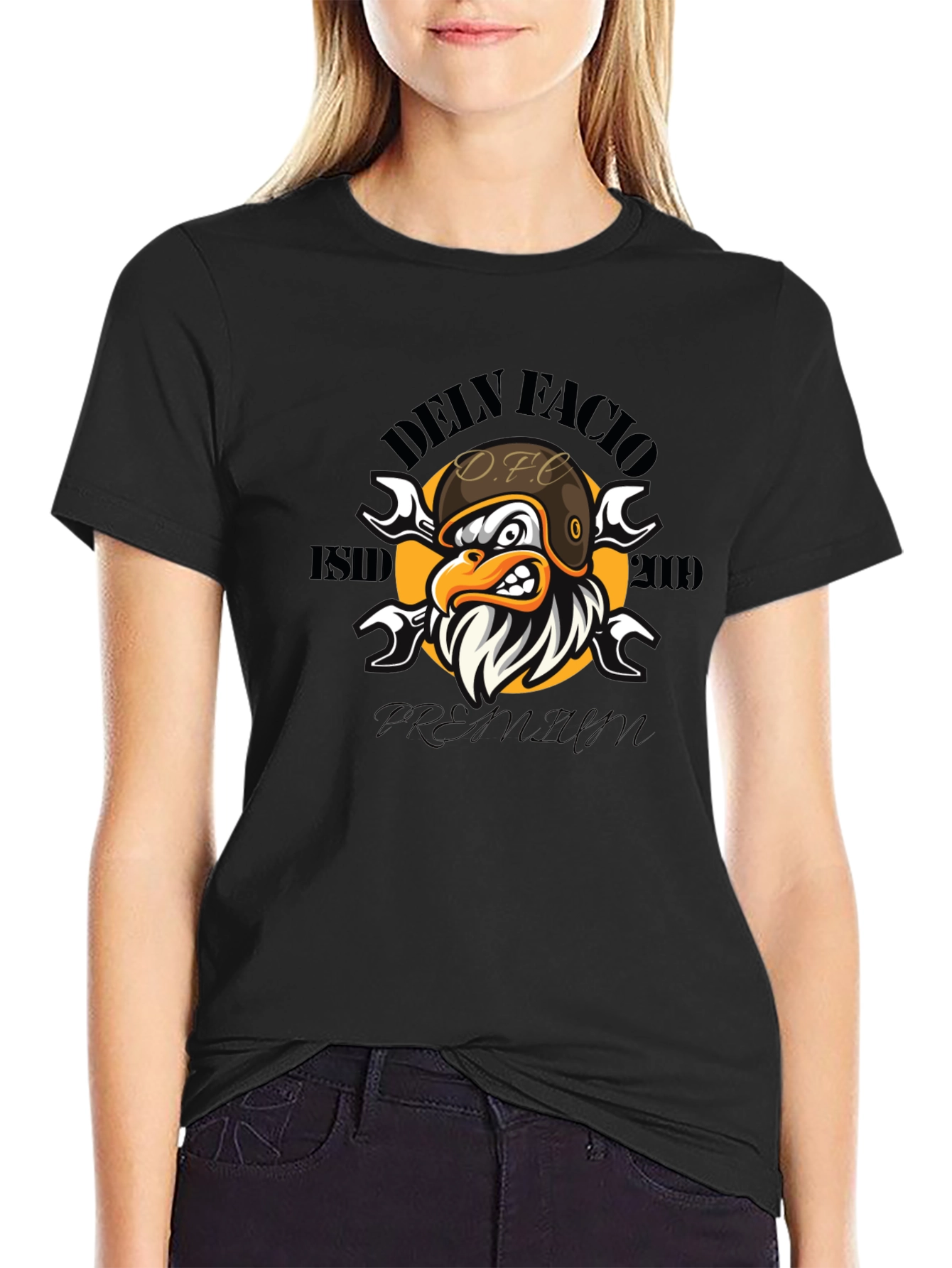 Delv Facio Premium Eagle Biker T-Shirt