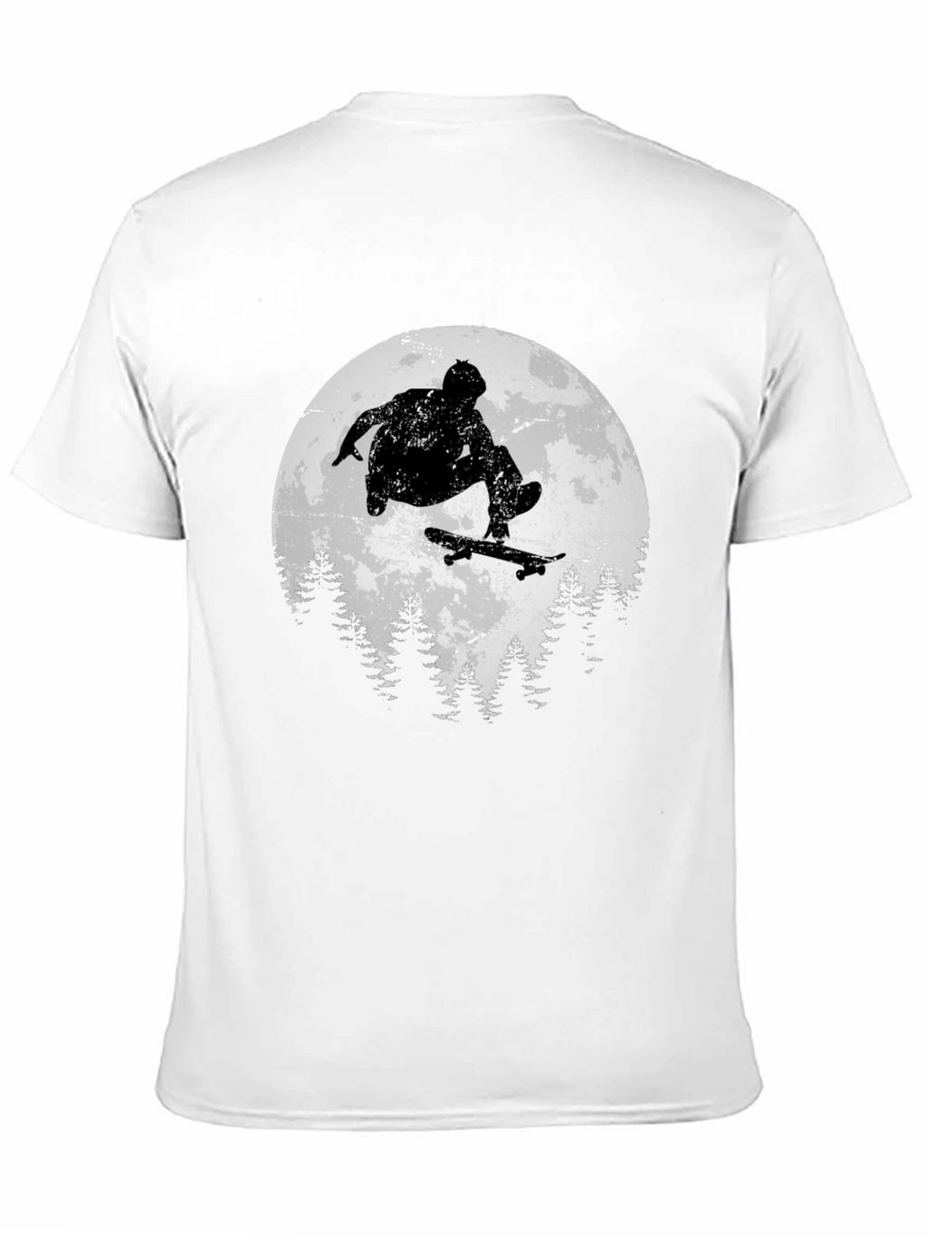 Skateboarding Silhouette Graphic Tee
