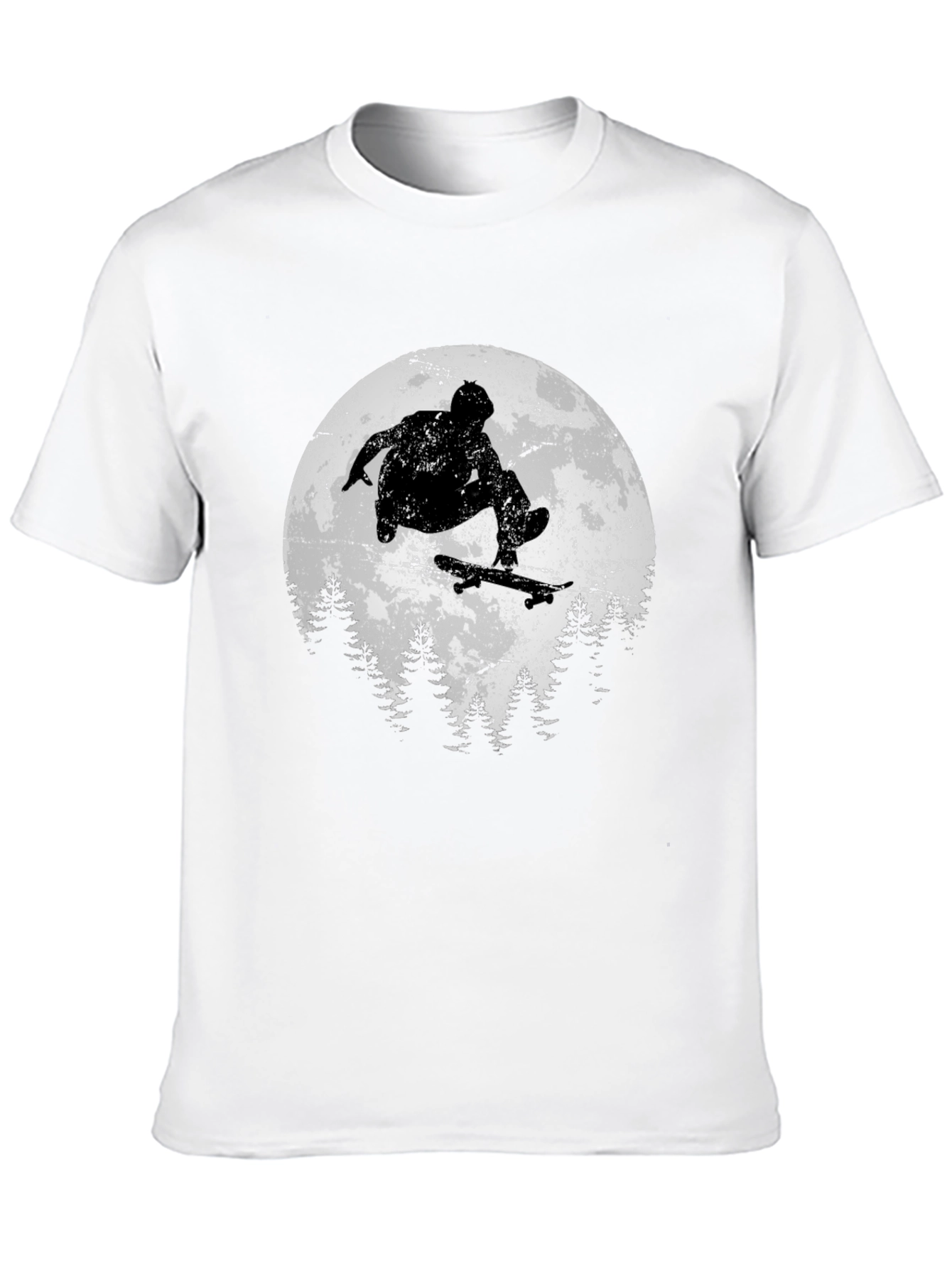 Skateboarding Silhouette Graphic Tee