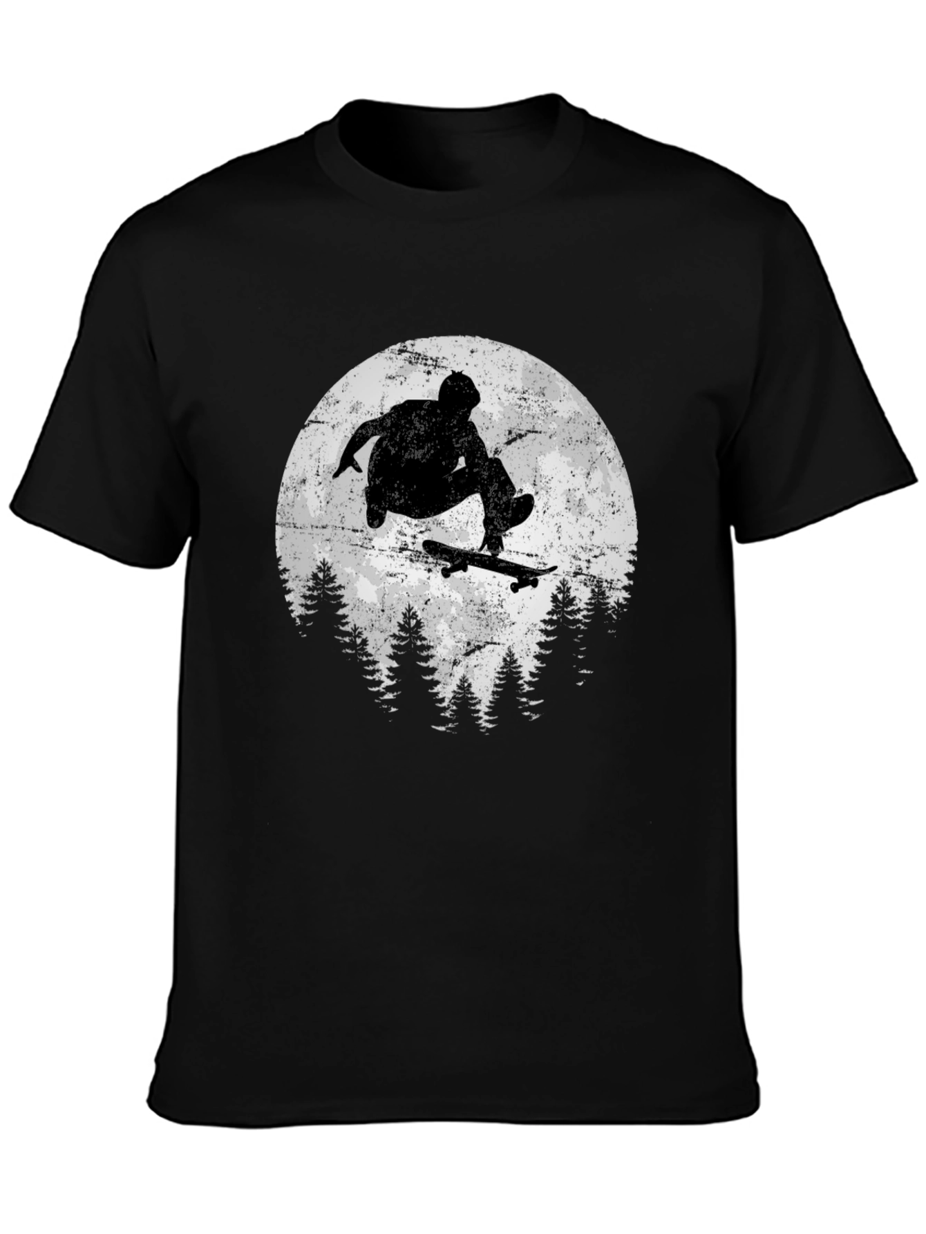 Skateboarding Silhouette Graphic Tee