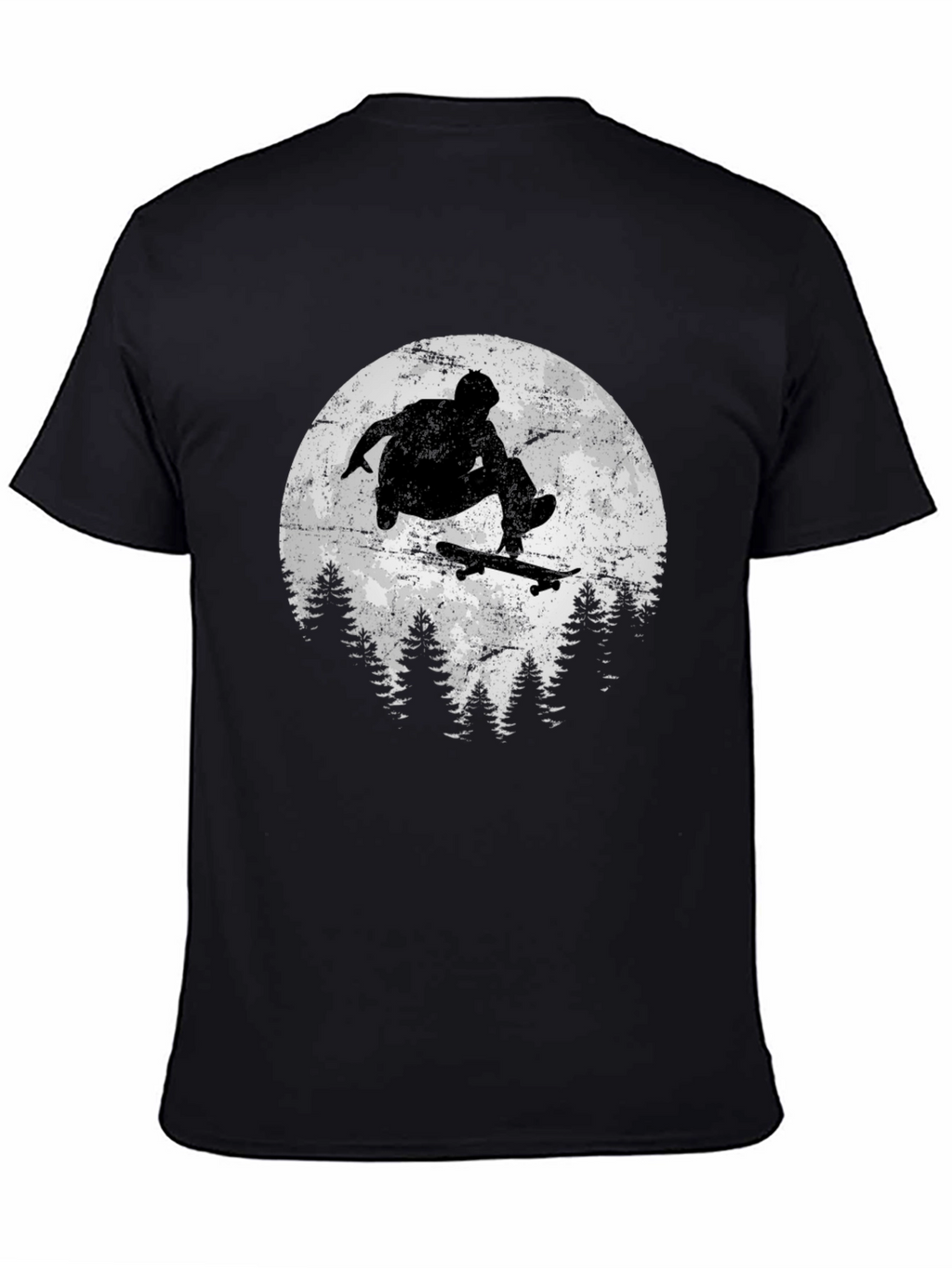 Skateboarding Silhouette Graphic Tee