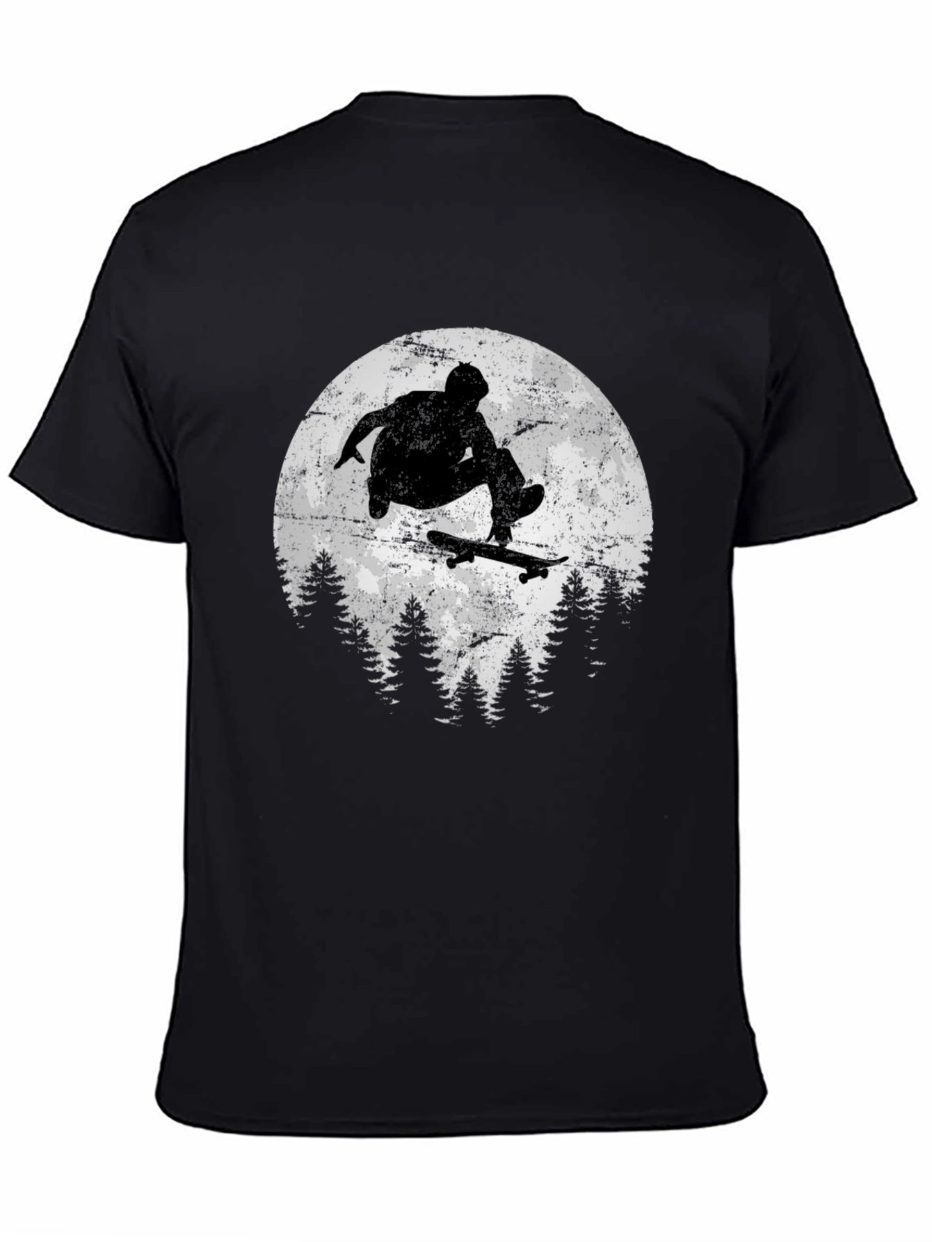 Skateboarding Silhouette Graphic Tee