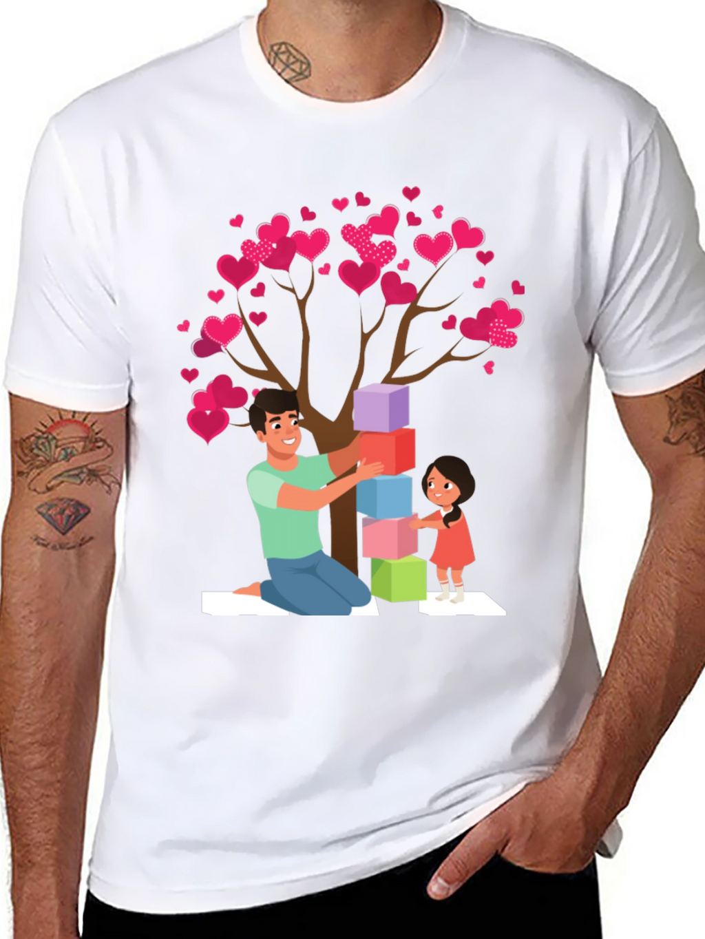 Heart Tree Dad & Daughter Tee