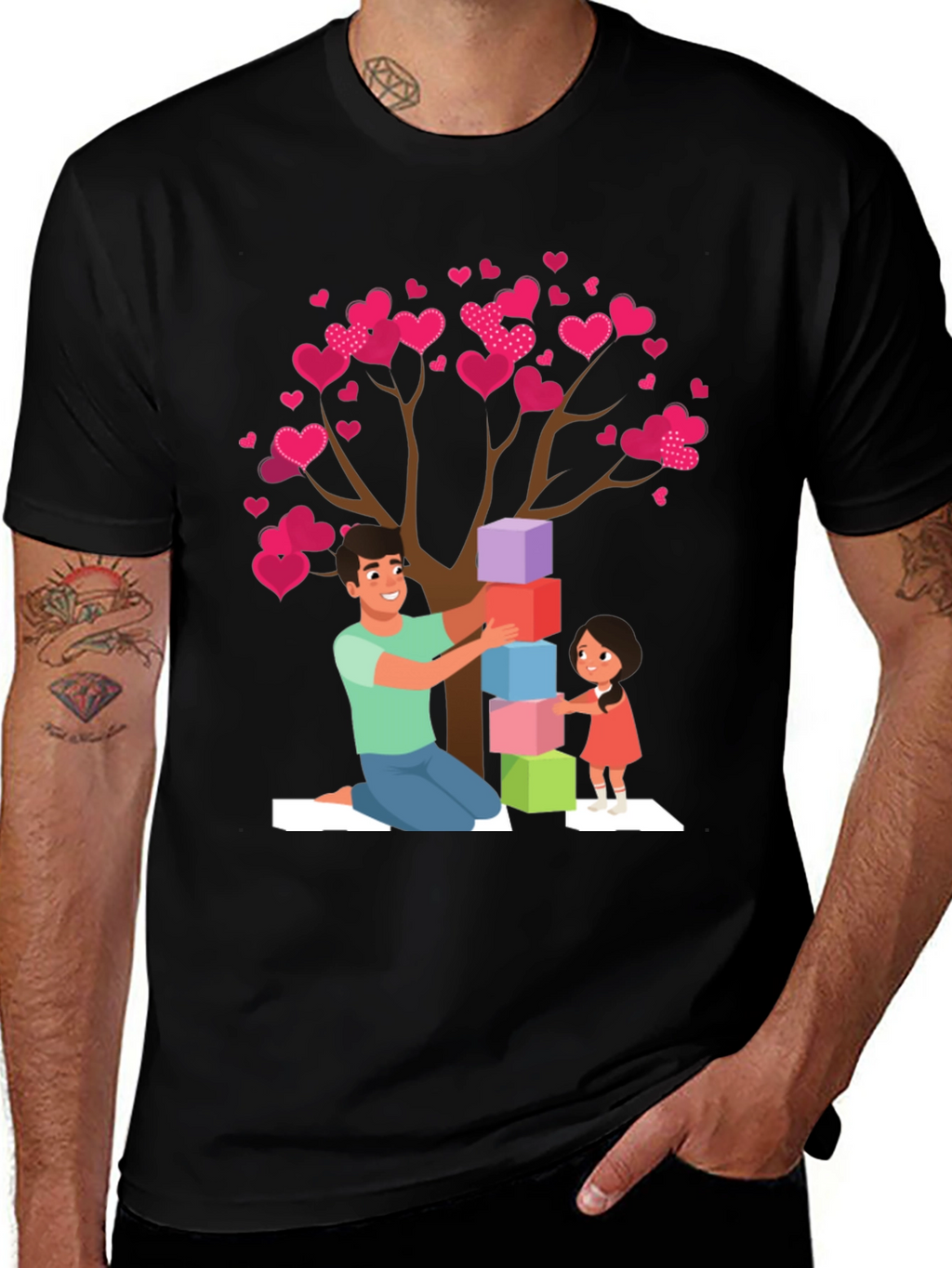 Heart Tree Dad & Daughter Tee