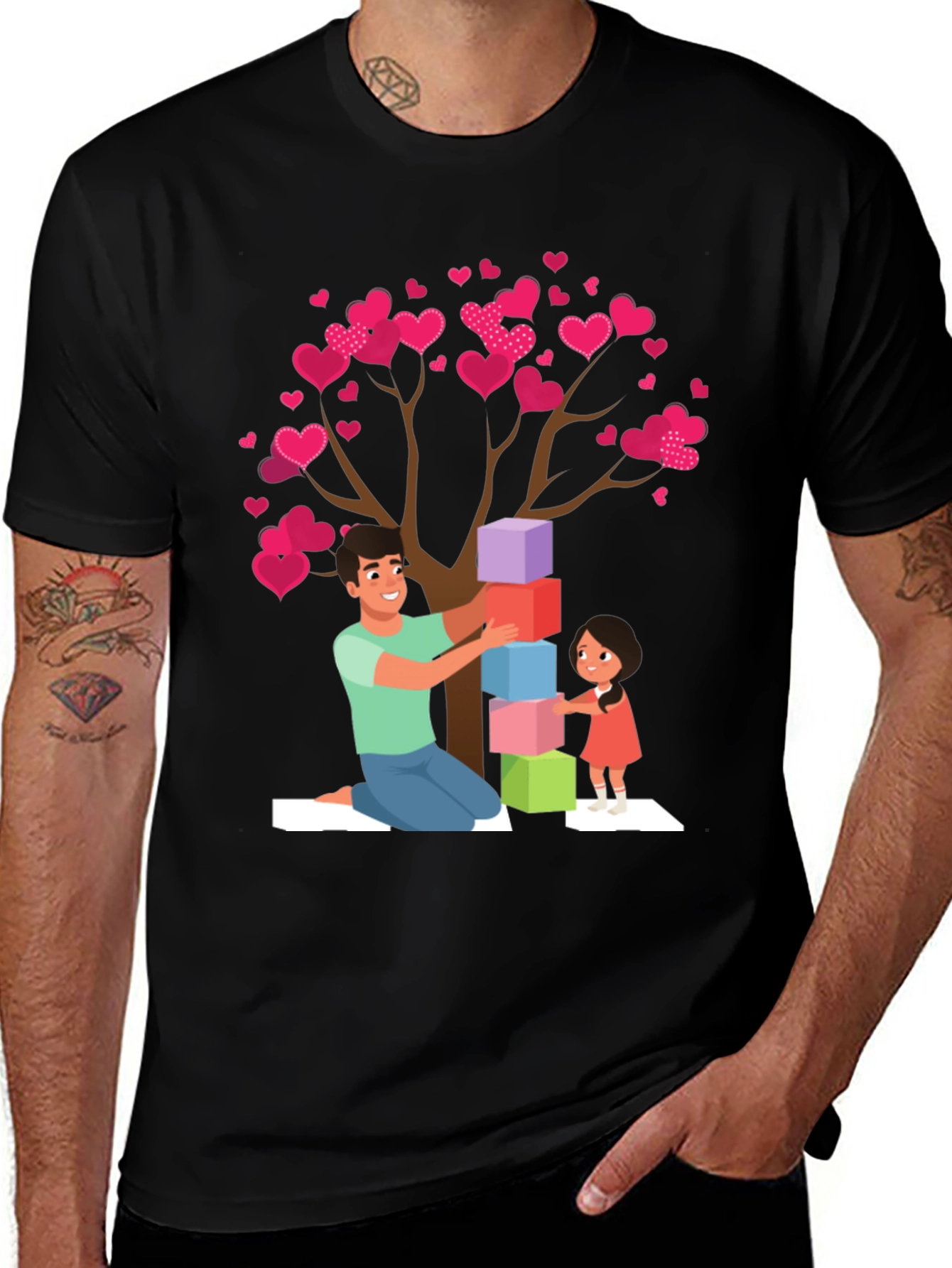 Heart Tree Dad & Daughter Tee