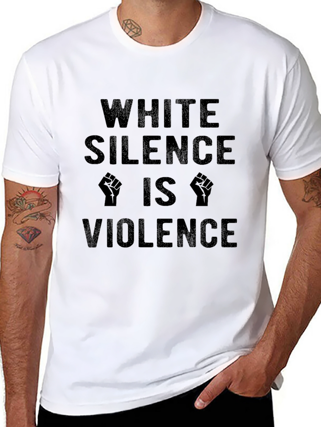 White Silence is Violence Graphic T-Shirt