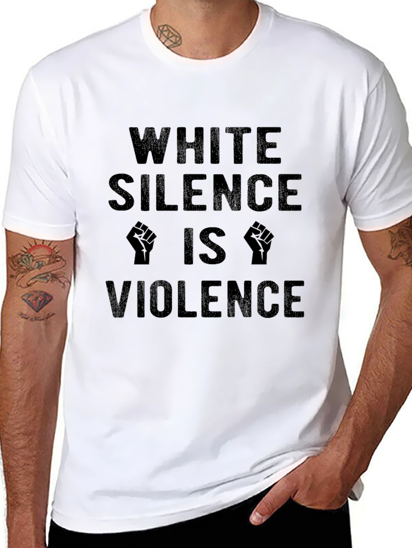 White Silence is Violence Graphic T-Shirt
