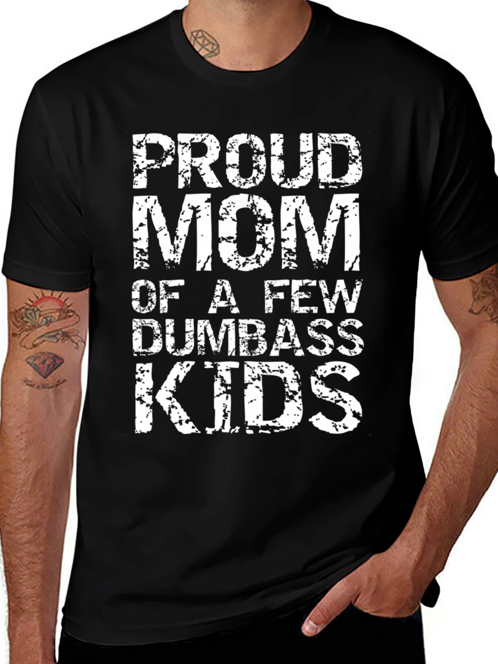 Proud Mom Funny Graphic T-Shirt