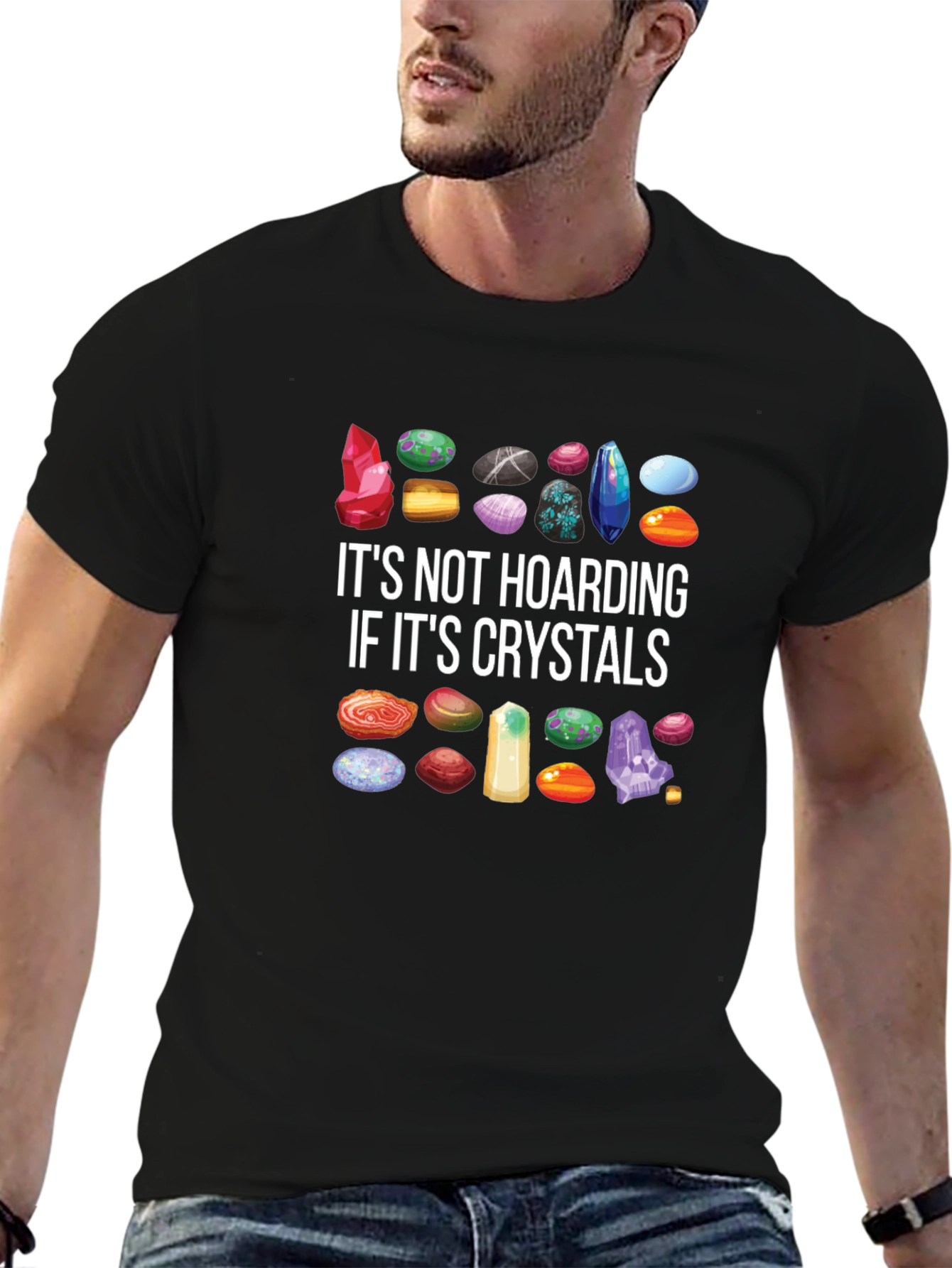 Crystal Hoarding T-Shirt - Gem Collector Tee