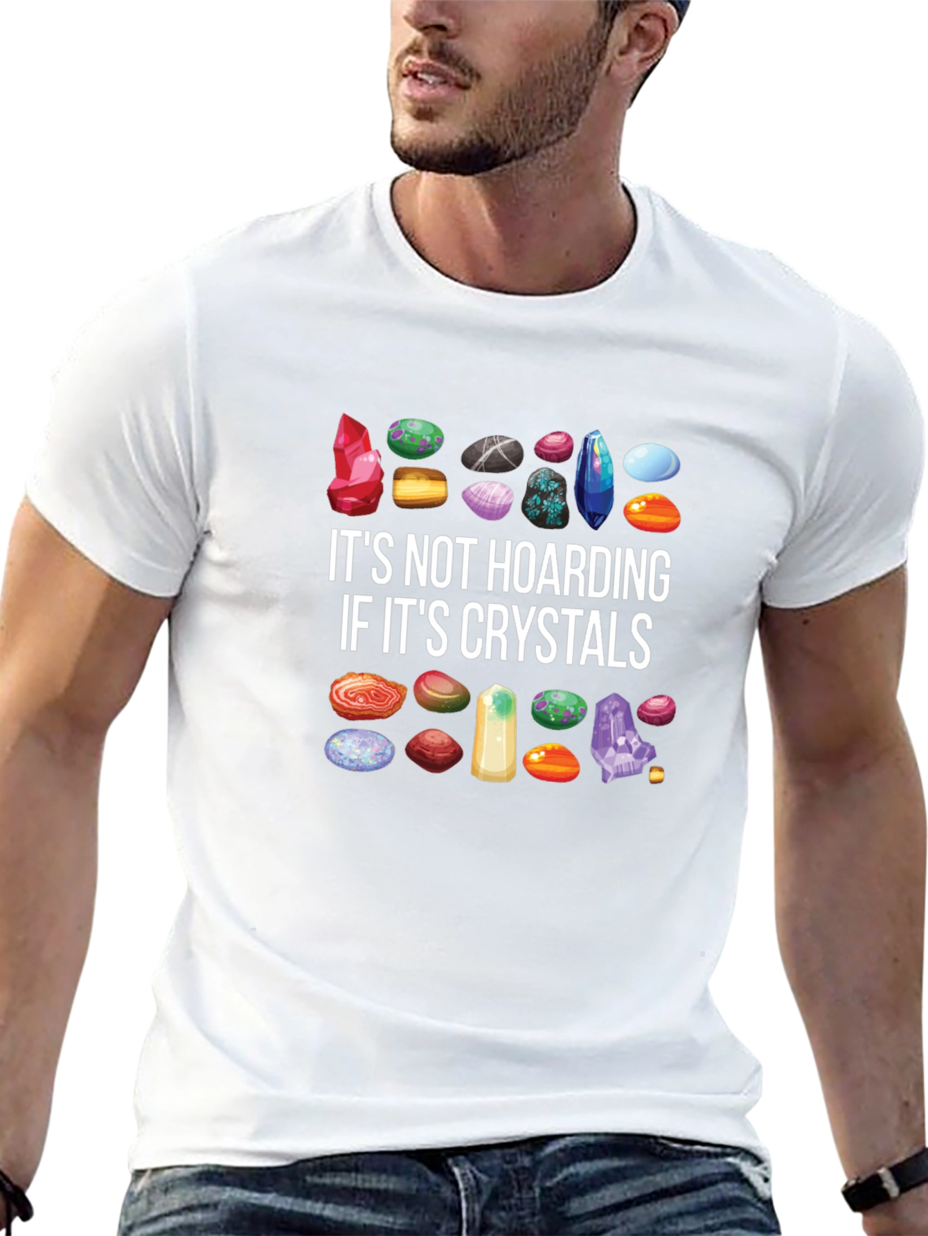 Crystal Hoarding T-Shirt - Gem Collector Tee