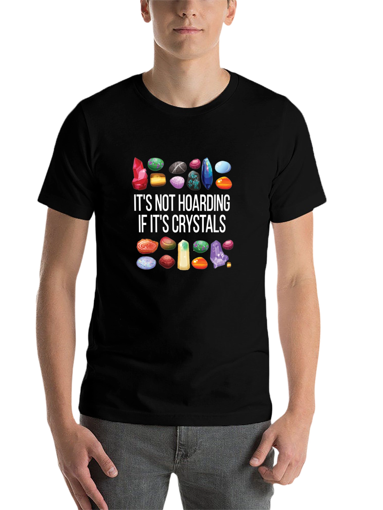Crystal Hoarding T-Shirt - Gem Collector Tee