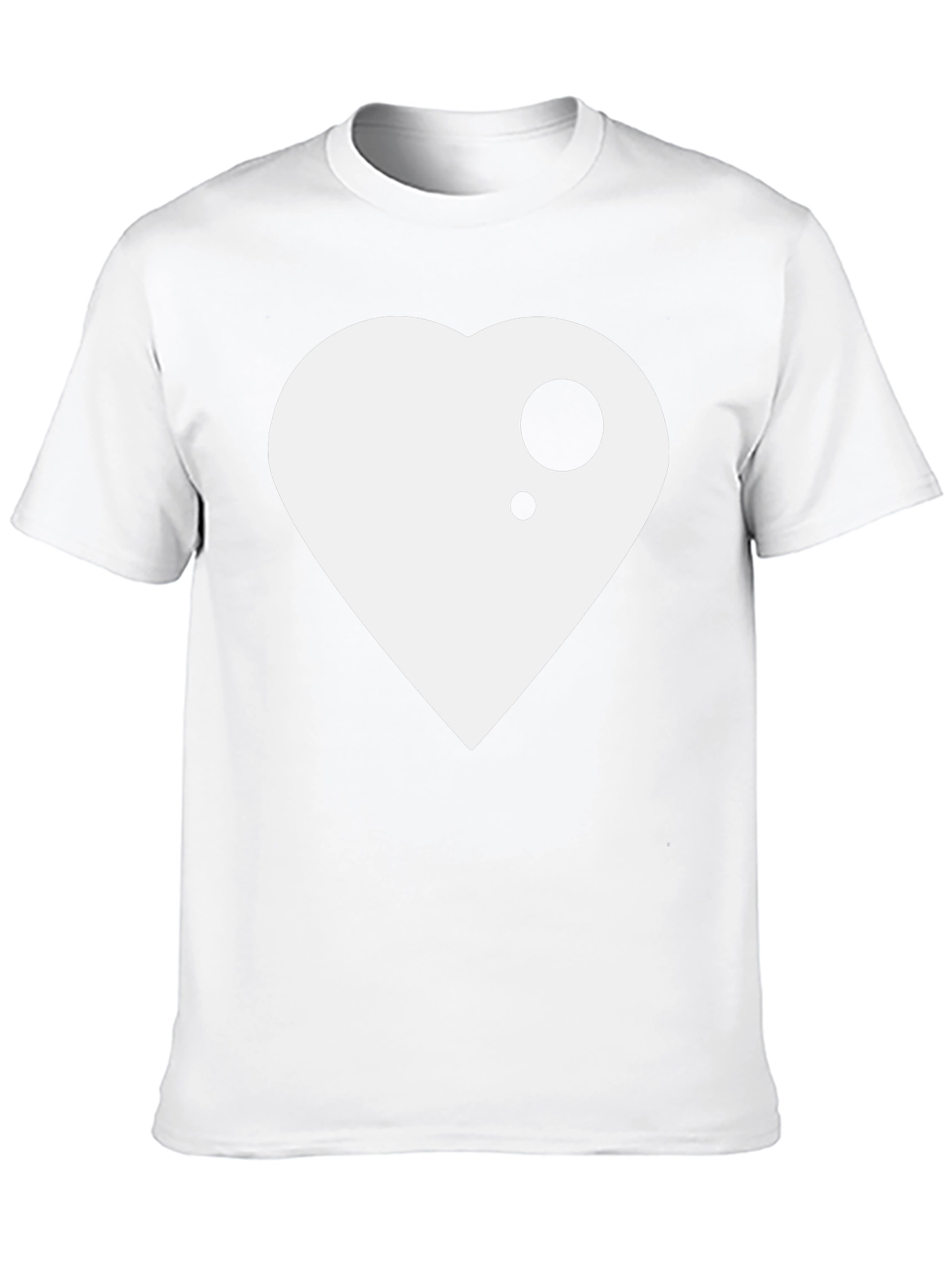 Modern Heart Graphic Black T-Shirt