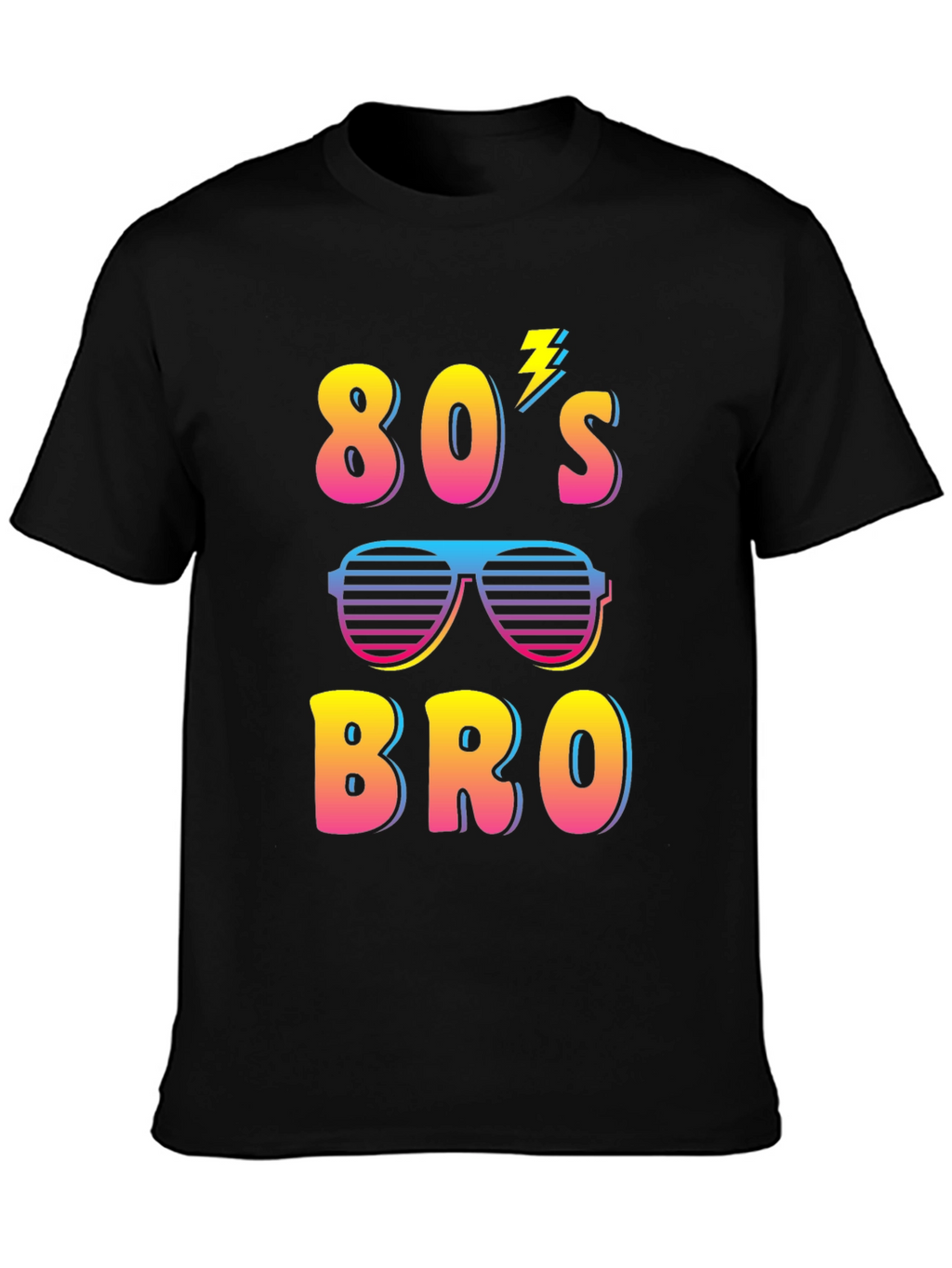 Retro 80s Bro Graphic T-Shirt - Fun Party Tee