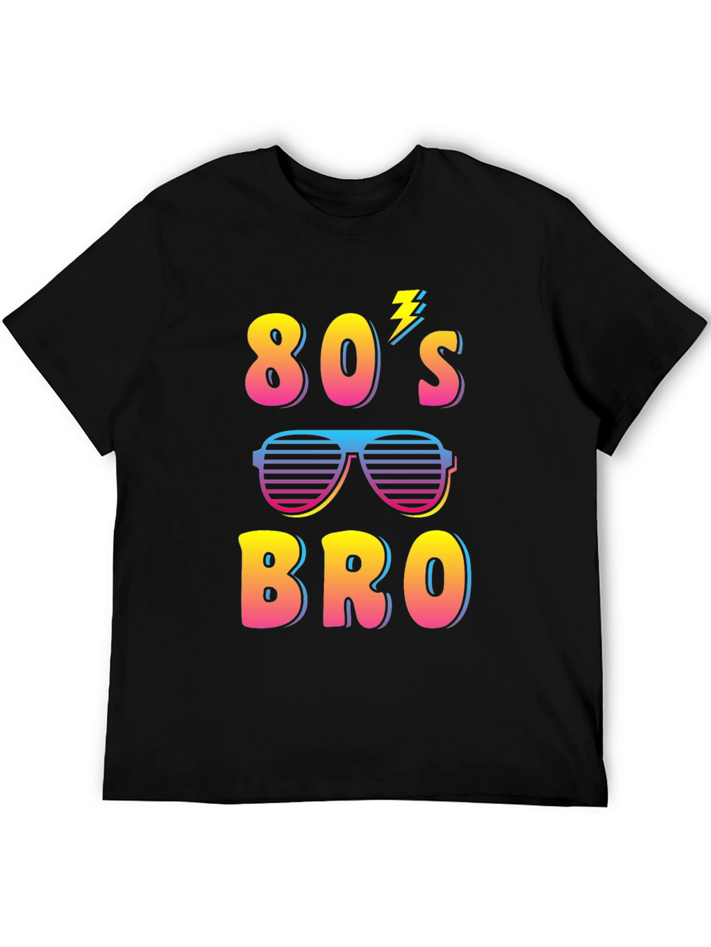 Retro 80s Bro Graphic T-Shirt - Fun Party Tee