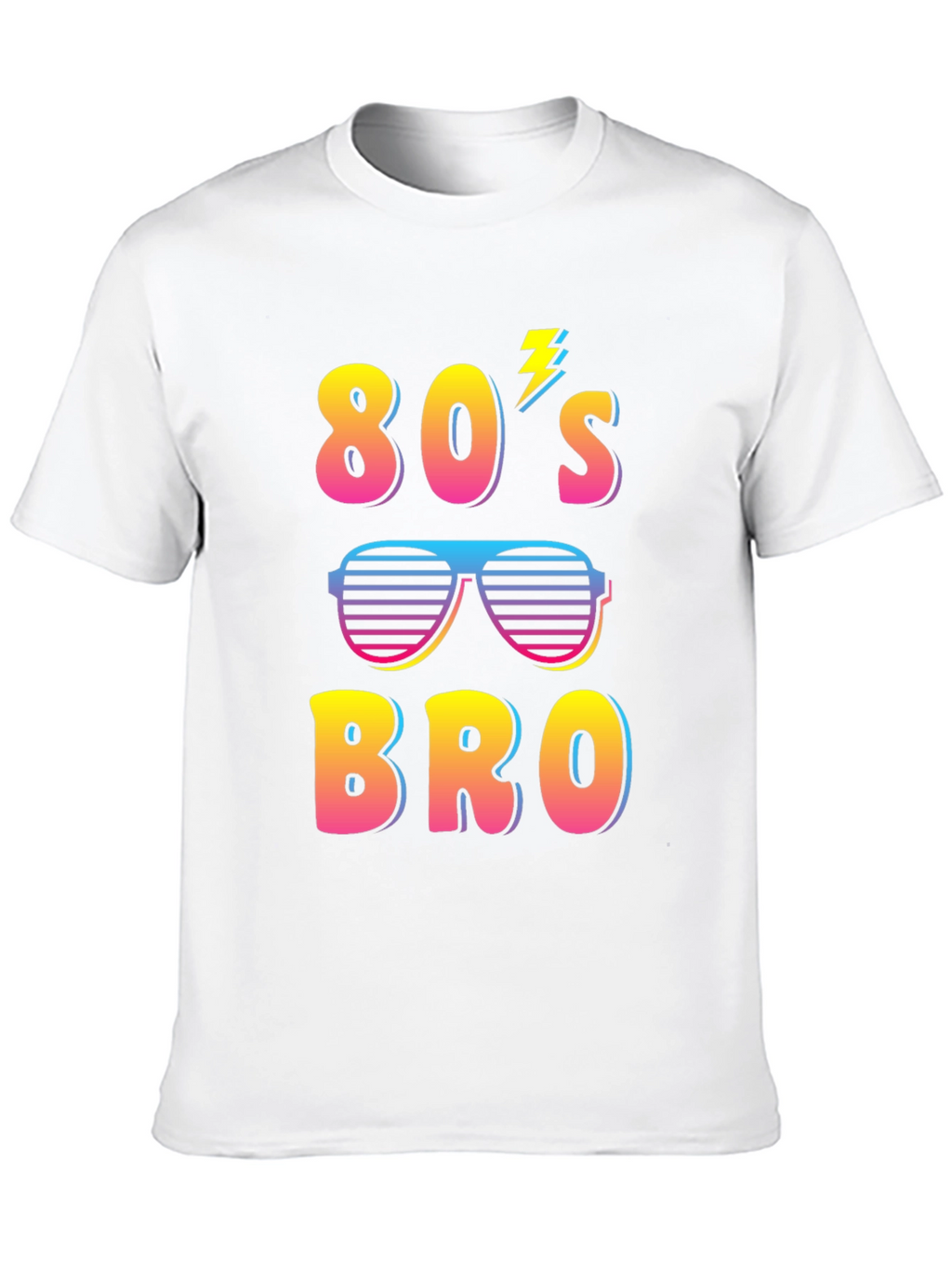Retro 80s Bro Graphic T-Shirt - Fun Party Tee