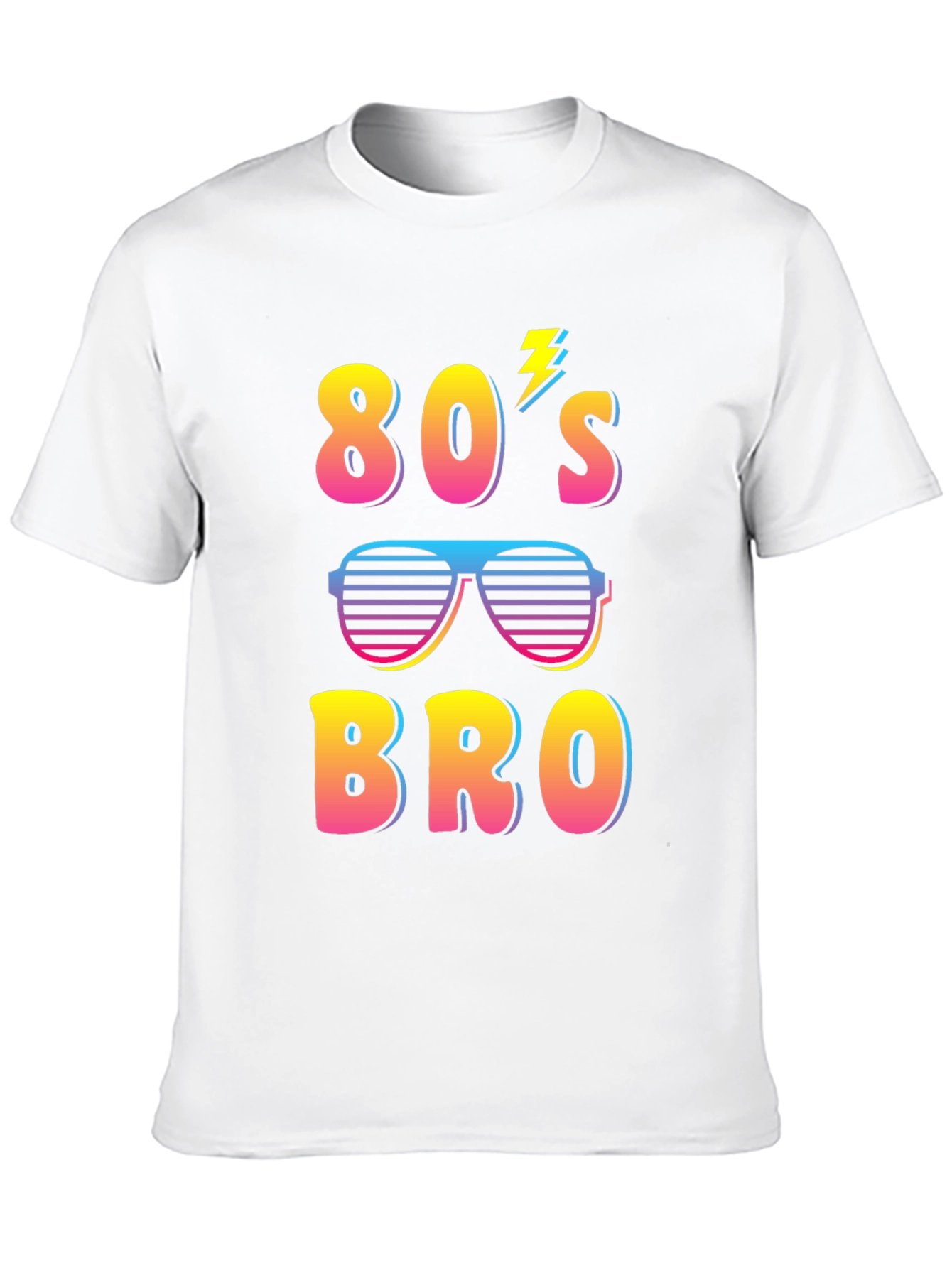 Retro 80s Bro Graphic T-Shirt - Fun Party Tee