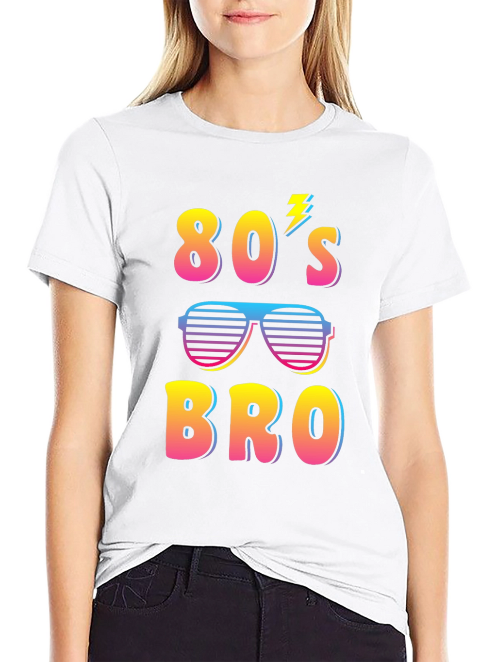 Retro 80s Bro Graphic T-Shirt - Fun Party Tee