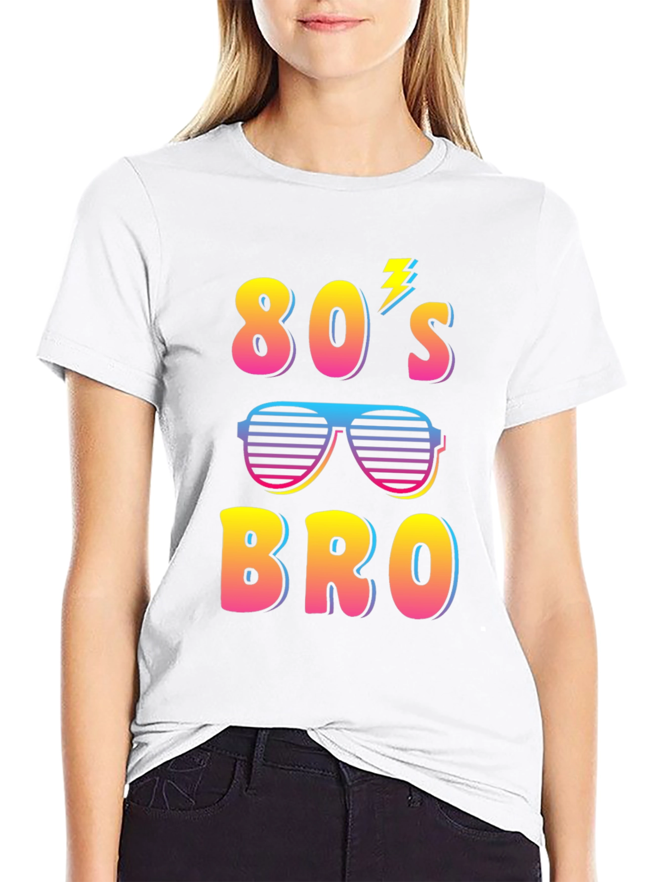 Retro 80s Bro Graphic T-Shirt - Fun Party Tee