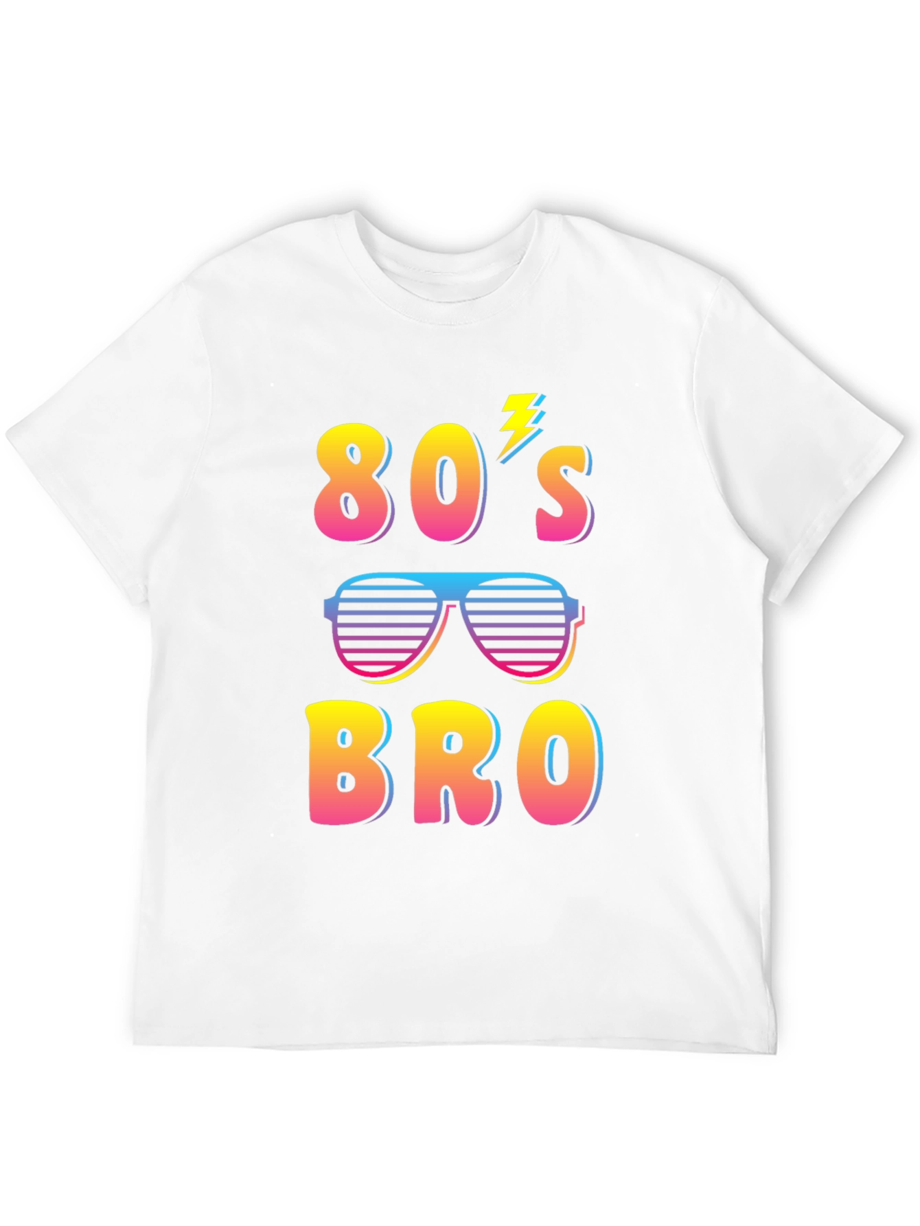 Retro 80s Bro Graphic T-Shirt - Fun Party Tee
