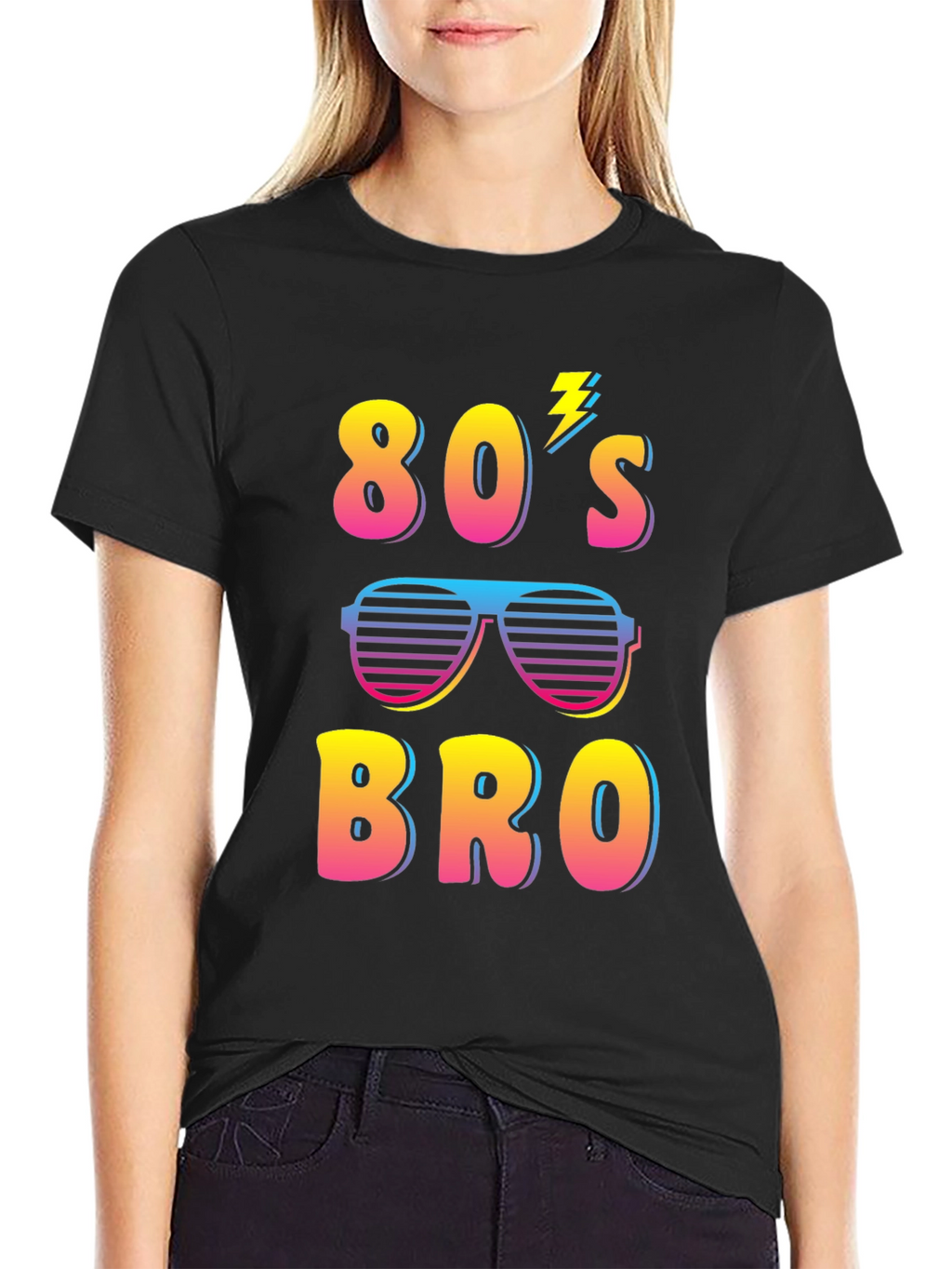 Retro 80s Bro Graphic T-Shirt - Fun Party Tee