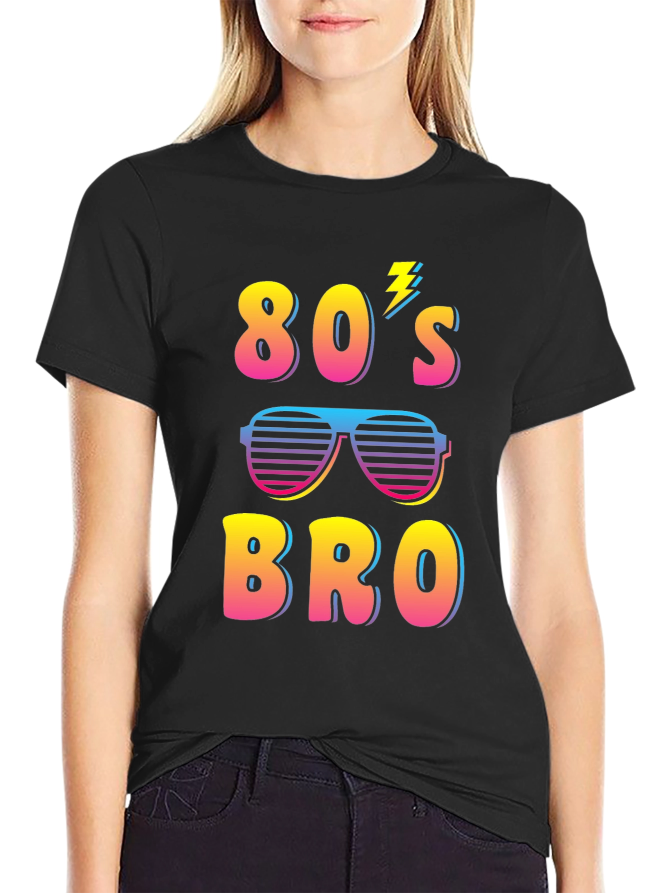 Retro 80s Bro Graphic T-Shirt - Fun Party Tee