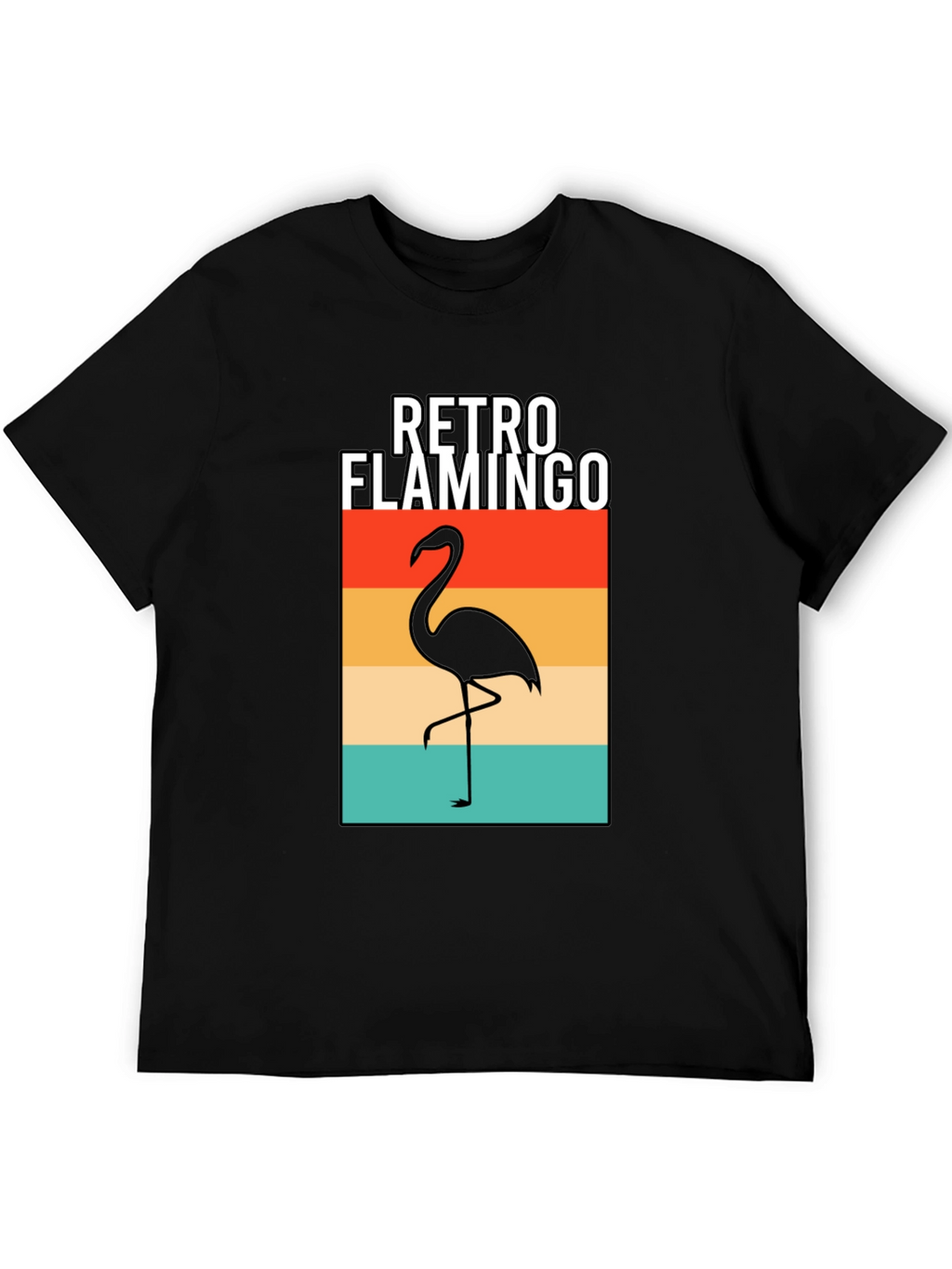 Retro Flamingo Graphic T-Shirt
