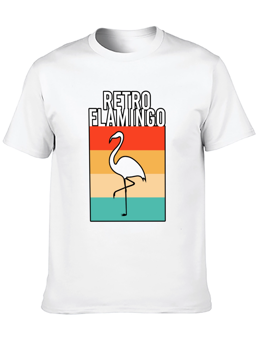 Retro Flamingo Graphic T-Shirt
