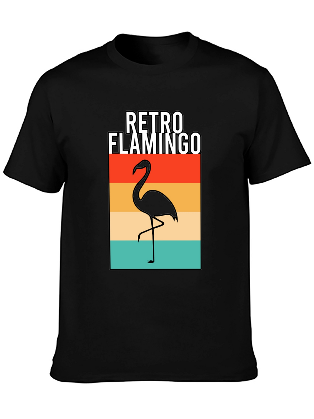 Retro Flamingo Graphic T-Shirt