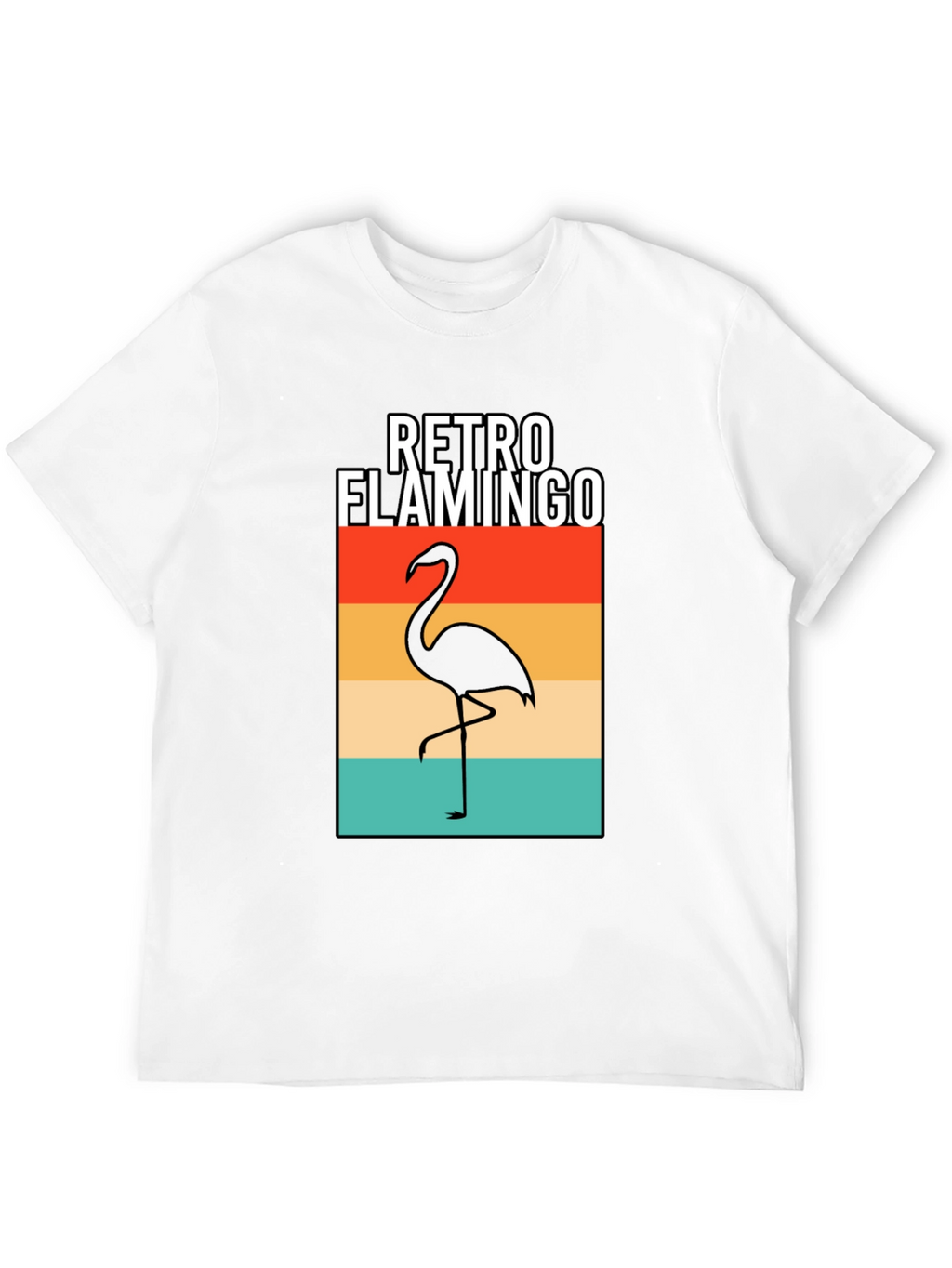 Retro Flamingo Graphic T-Shirt
