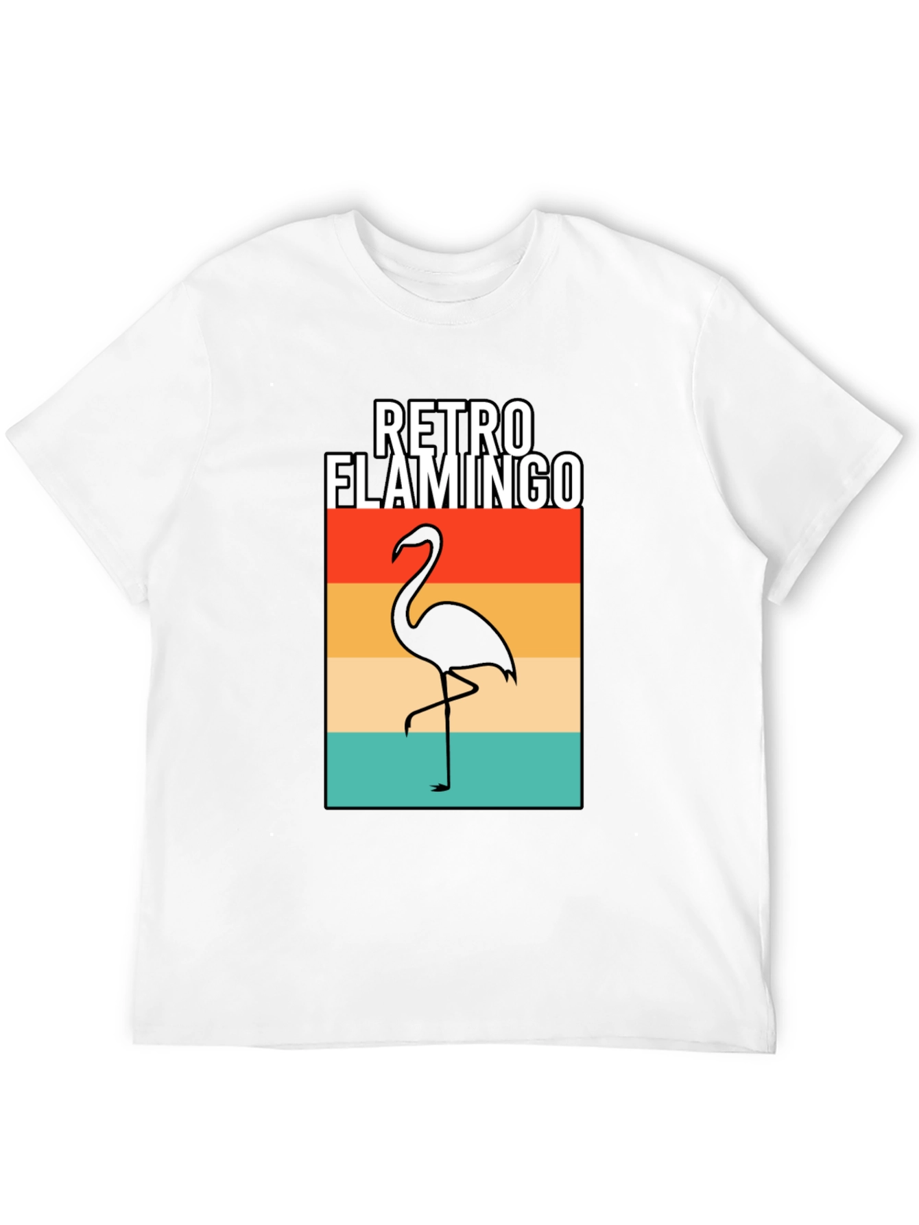 Retro Flamingo Graphic T-Shirt