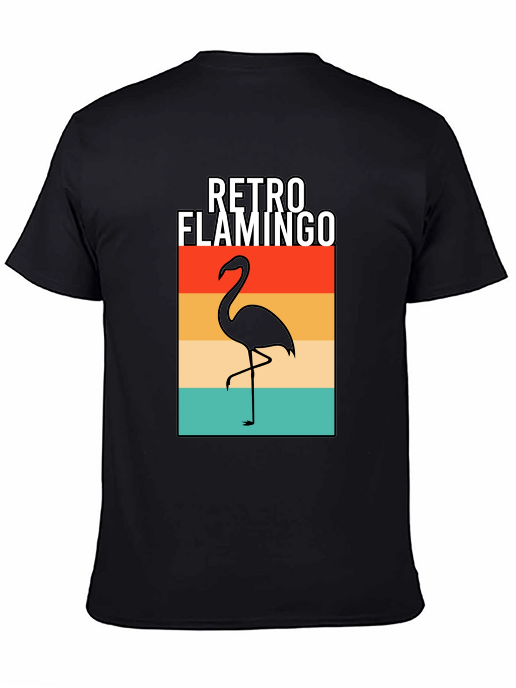 Retro Flamingo Graphic T-Shirt
