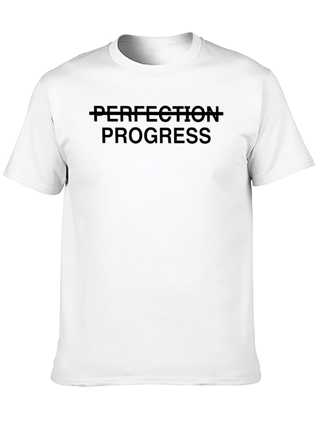 Progress Over Perfection T-Shirt - Black