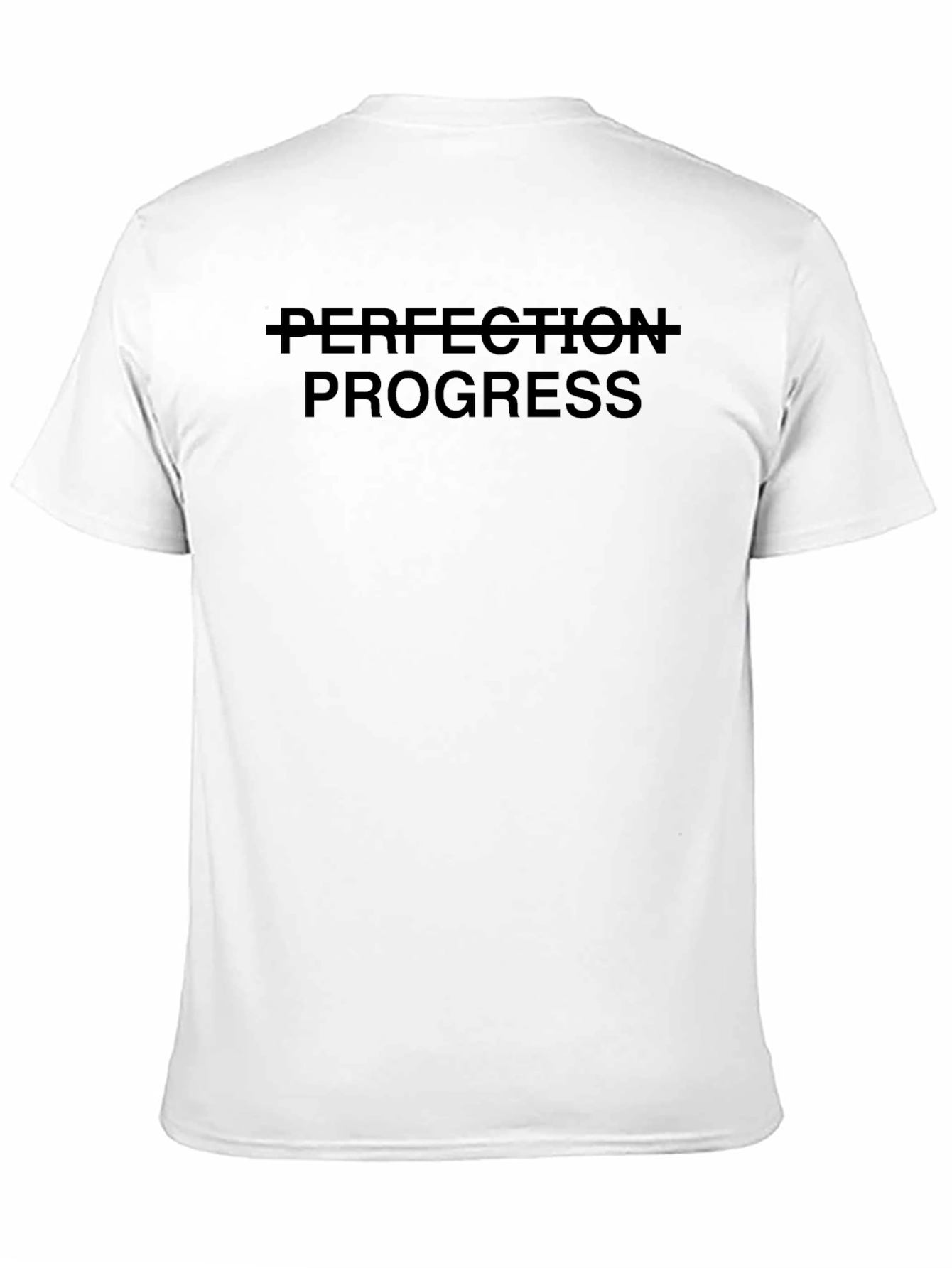 Progress Over Perfection T-Shirt - Black