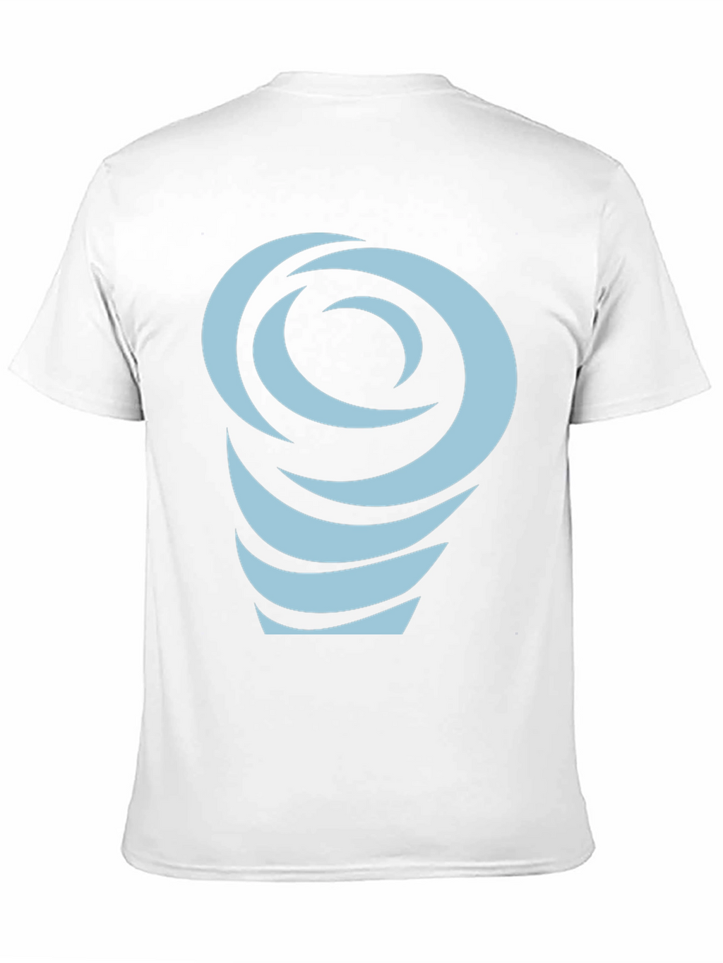 Abstract Swirl Graphic Tee - Black Cotton Blend