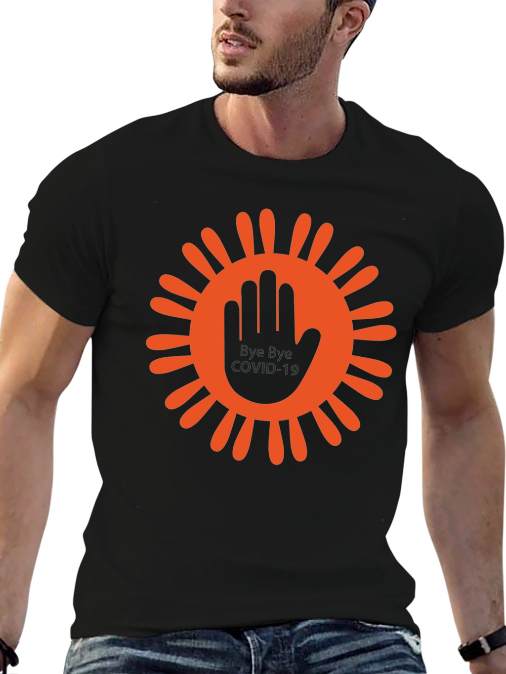 Bye Bye COVID-19 T-Shirt Black