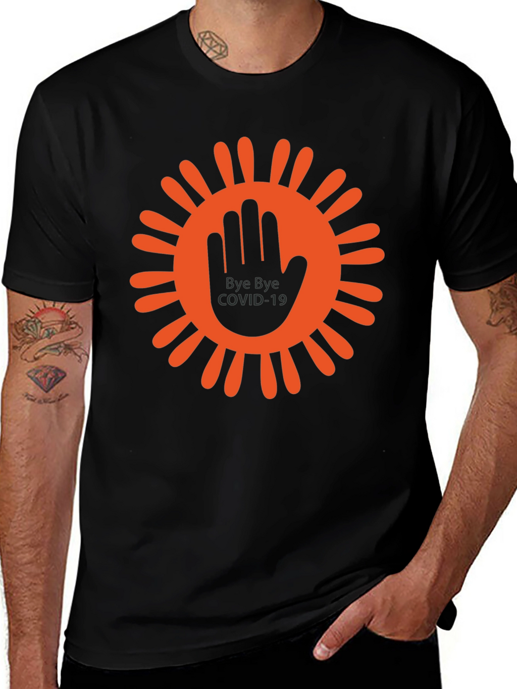 Bye Bye COVID-19 T-Shirt Black