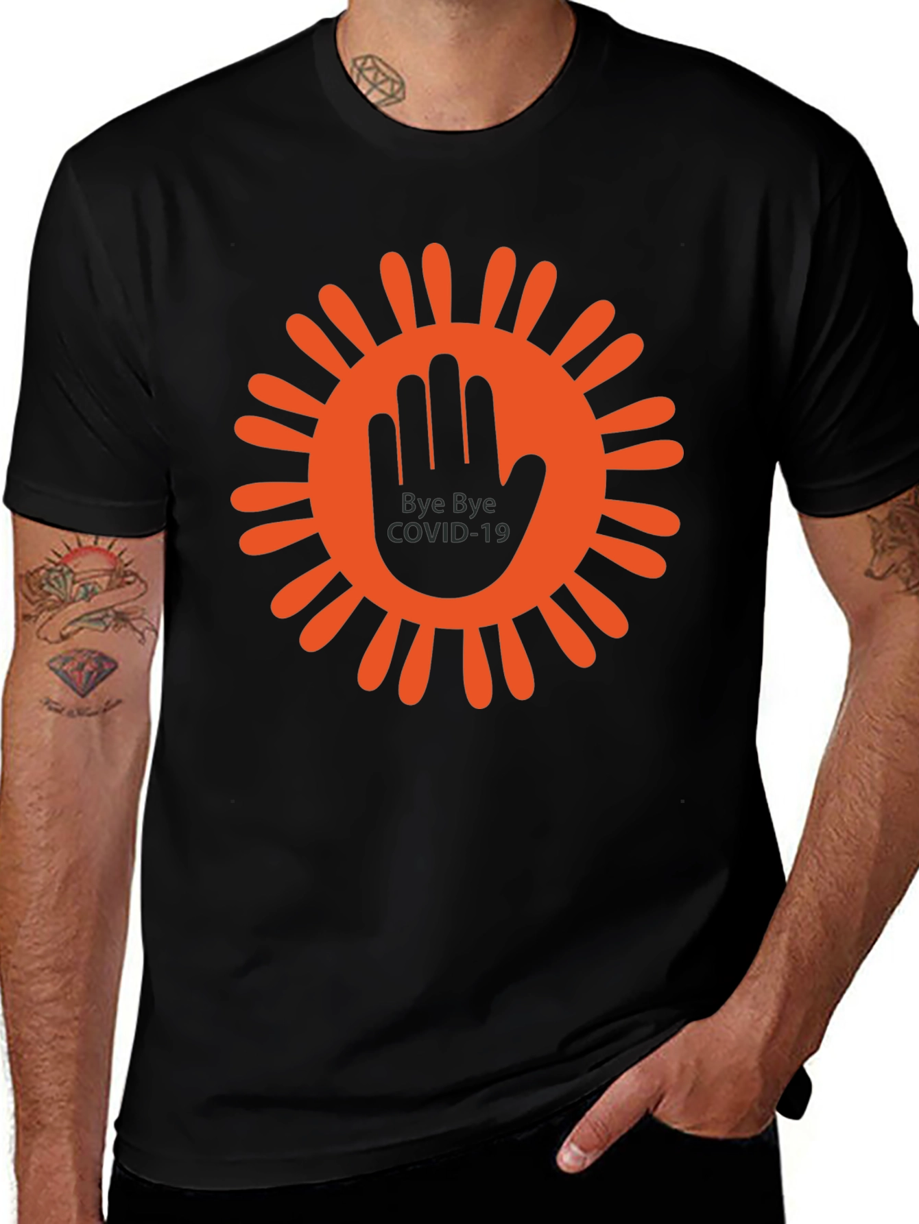 Bye Bye COVID-19 T-Shirt Black