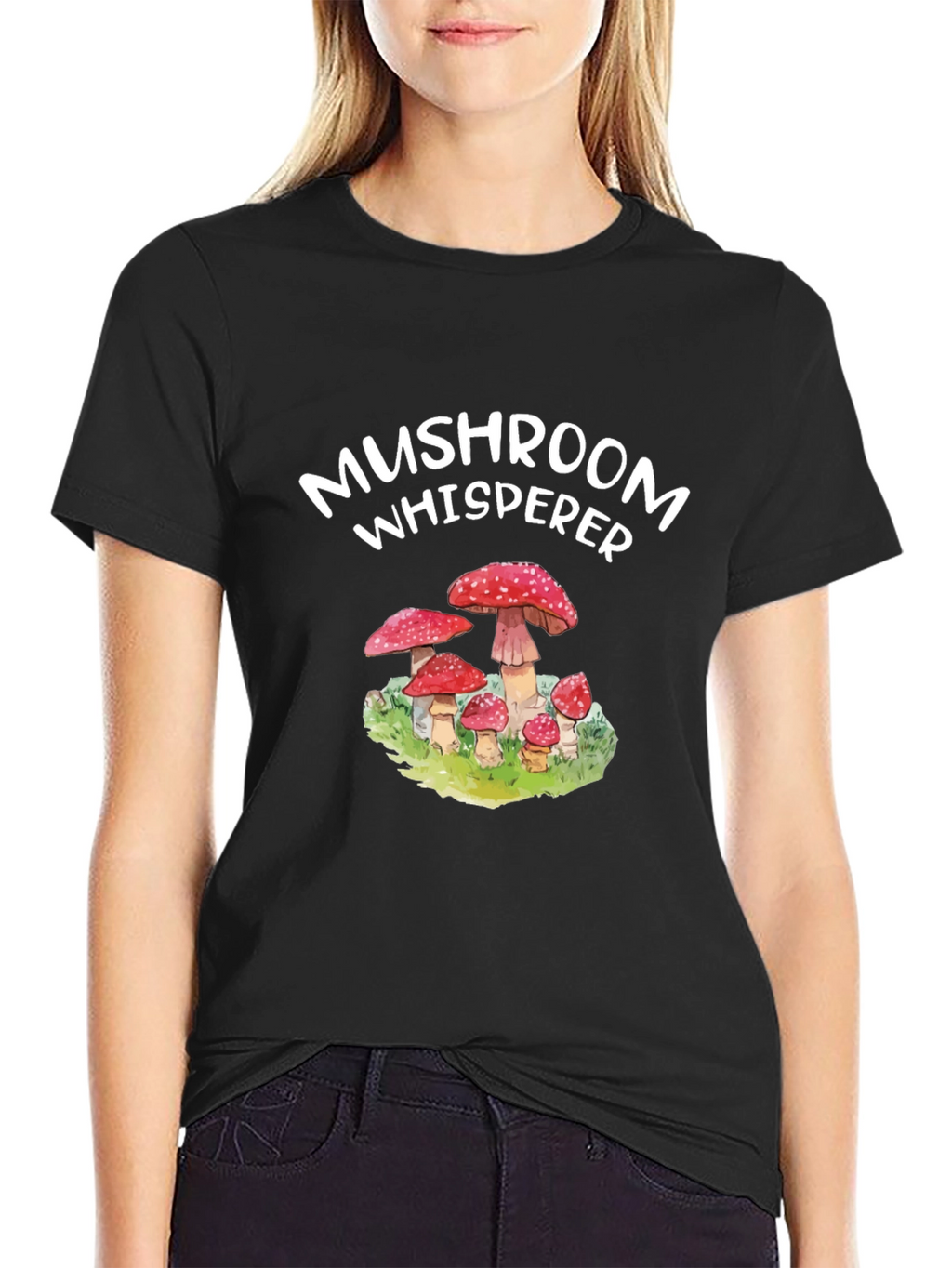 Mushroom Whisperer Graphic Tee - Fun Nature Lover Shirt