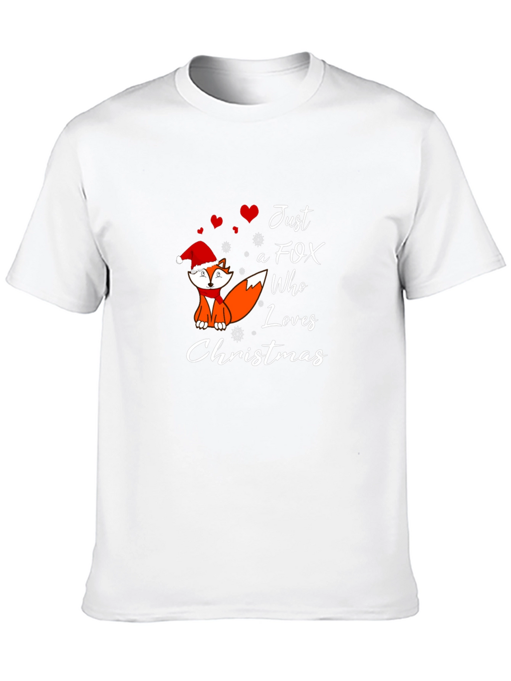 Just A Fox Who Loves Christmas T-Shirt