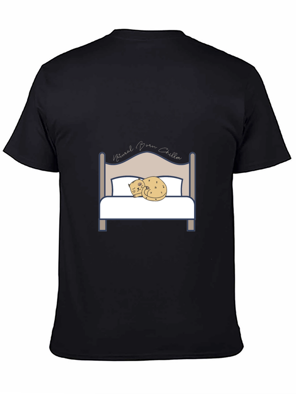 Natural Born Chiller Cat Bed T-Shirt